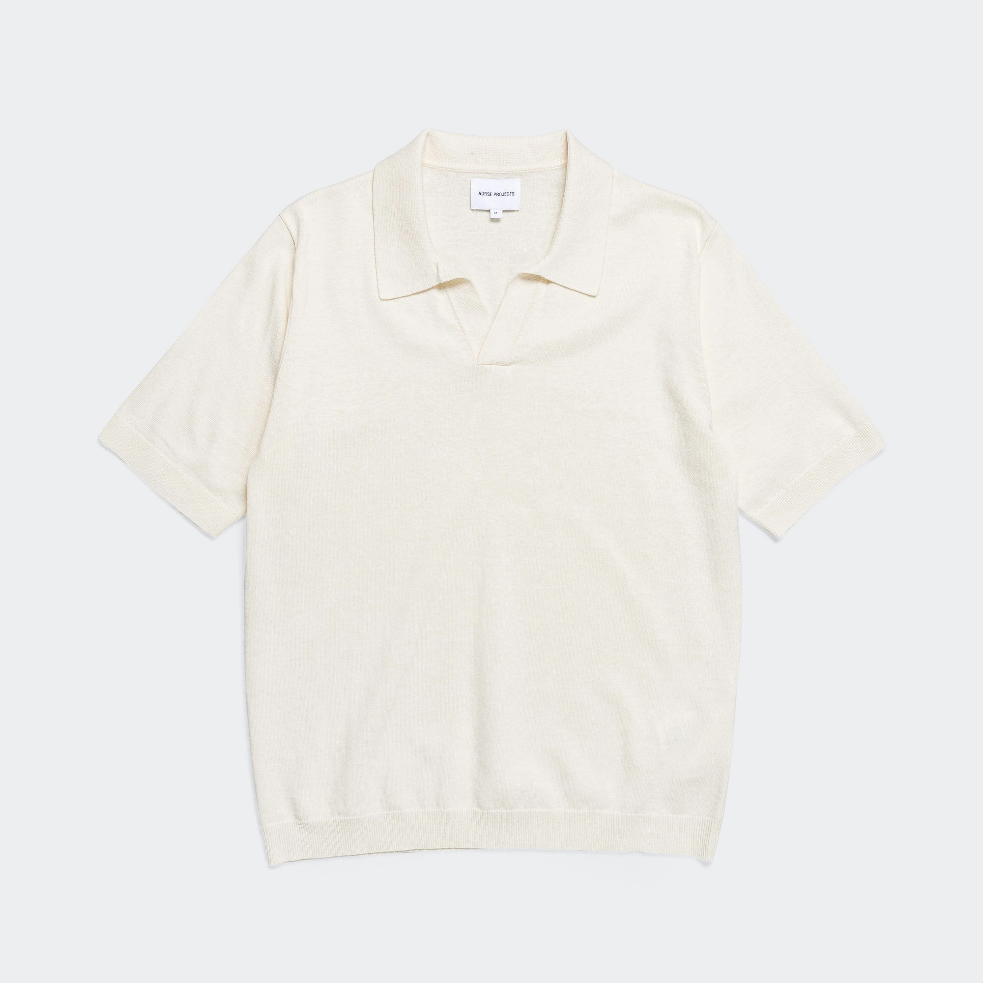 Leif Cotton Linen Polo - Kit White Timeless elegance