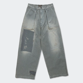 Breathable mesh lining LIBERTY Hickoree FATIGUE Baggy Pants RUSHFILED Remake - Hickoree