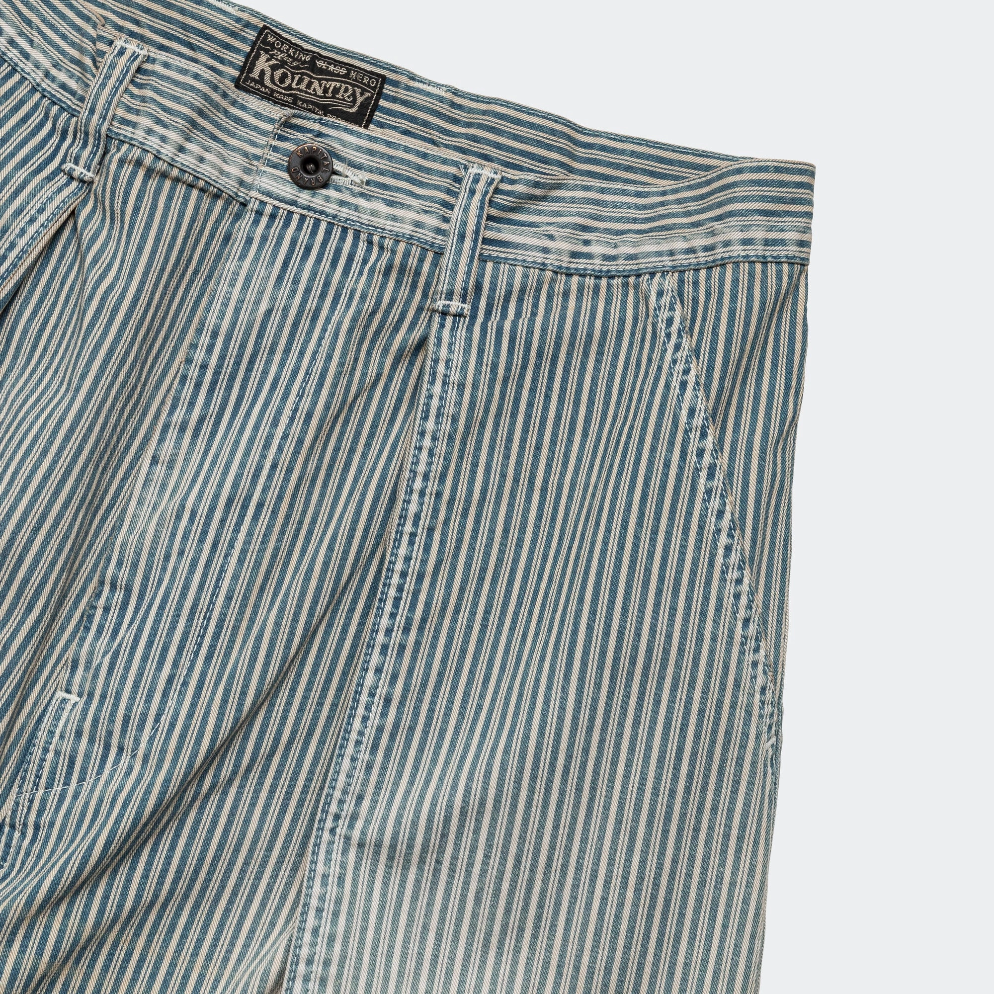 Light and Cozy Comfortable Leg LIBERTY Hickoree FATIGUE Baggy Pants RUSHFILED Remake - Hickoree