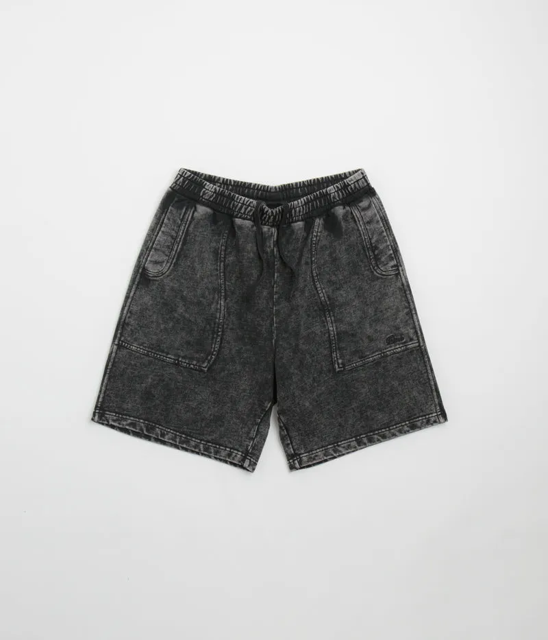Dime Cyclone French Terry Shorts - Black Snow Washed Trendy Comfort nylon blend