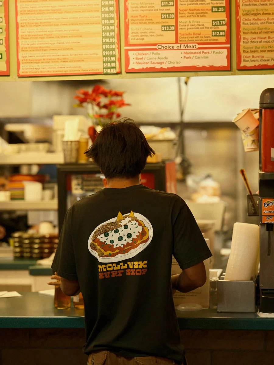 Mollusk Enchilada T-Shirt - Black winter warmth Casual Appeal