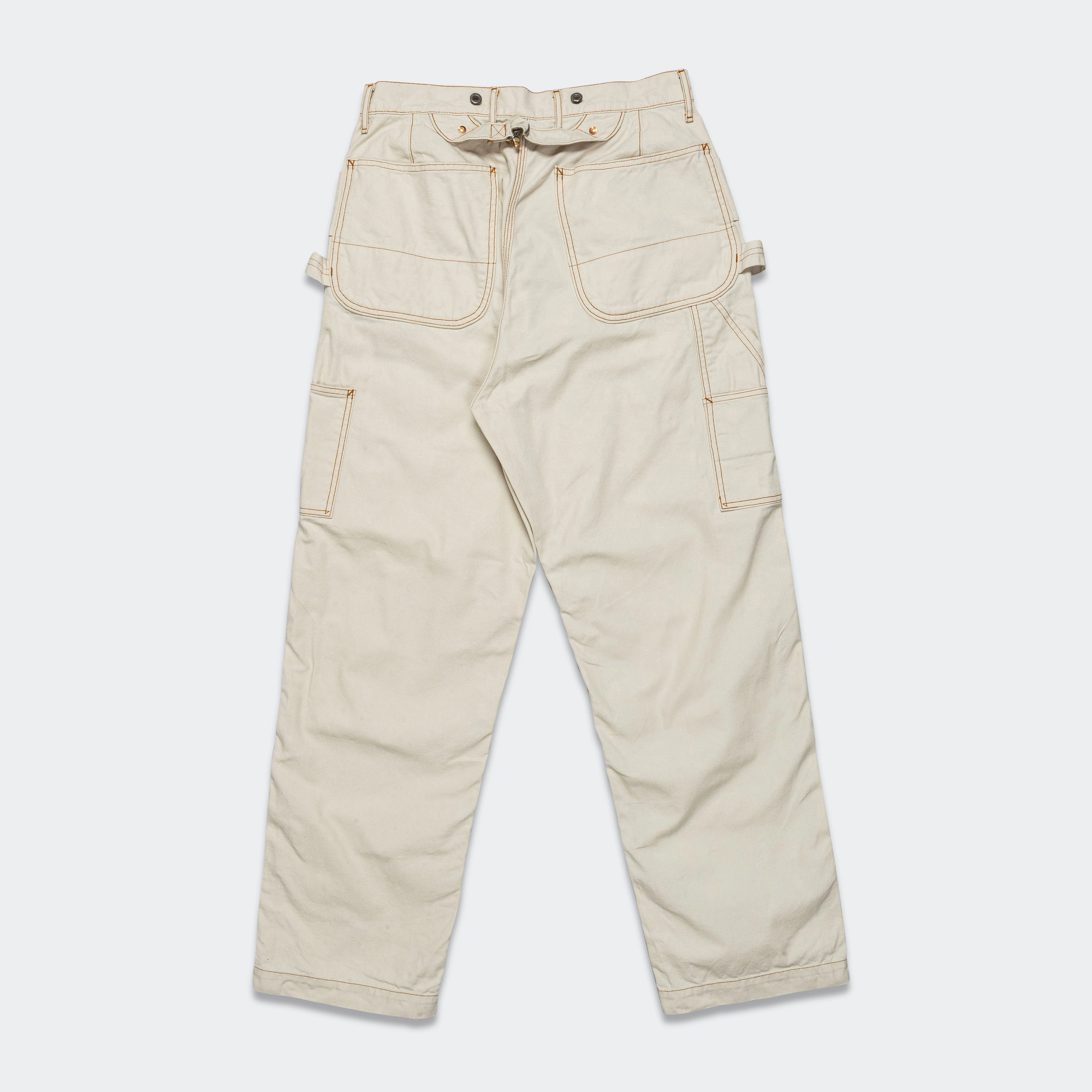 Metallic accents Perfect Layer Light Canvas LUMBER Pants - Ecru