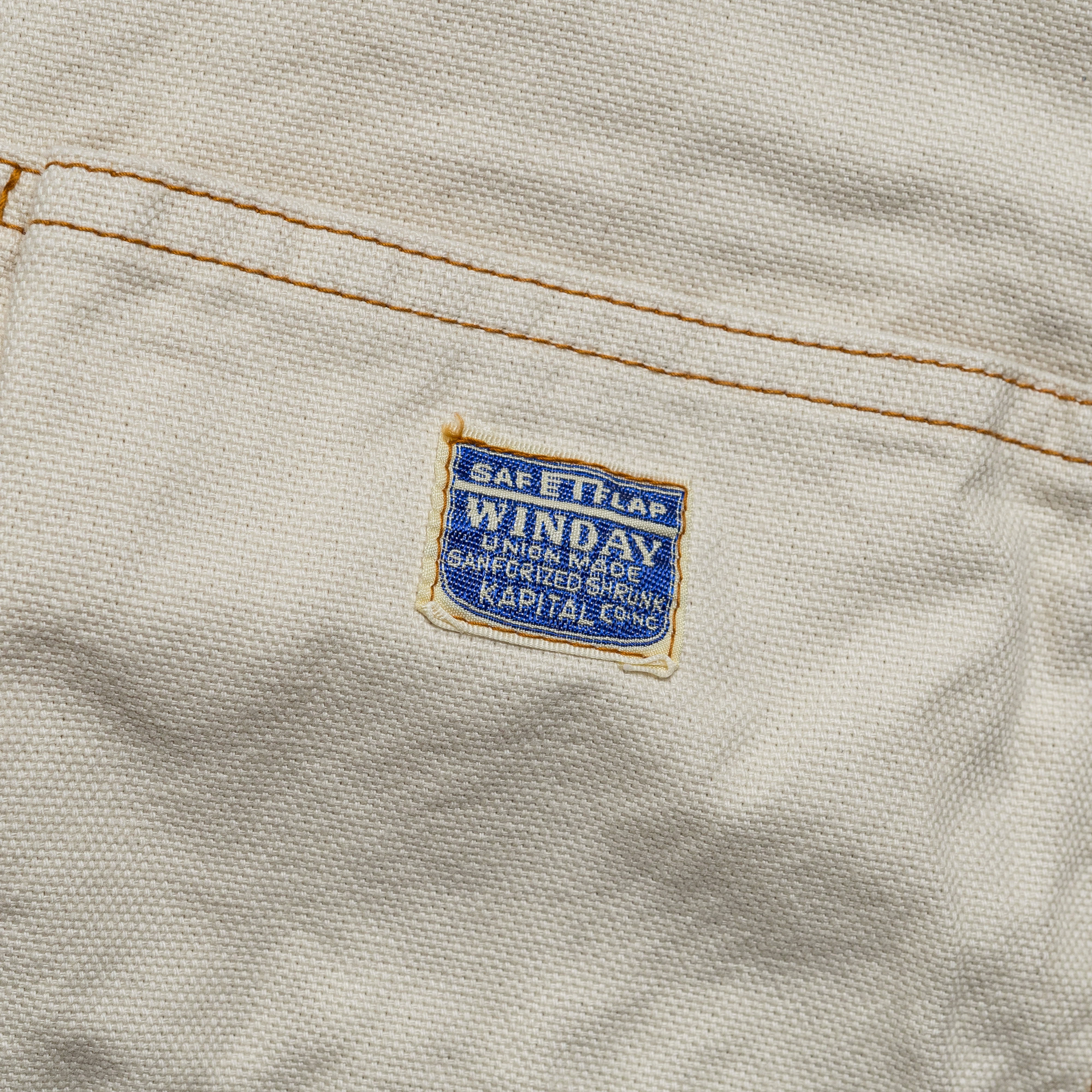 Light Canvas LUMBER Pants - Ecru HighRiseWaistband