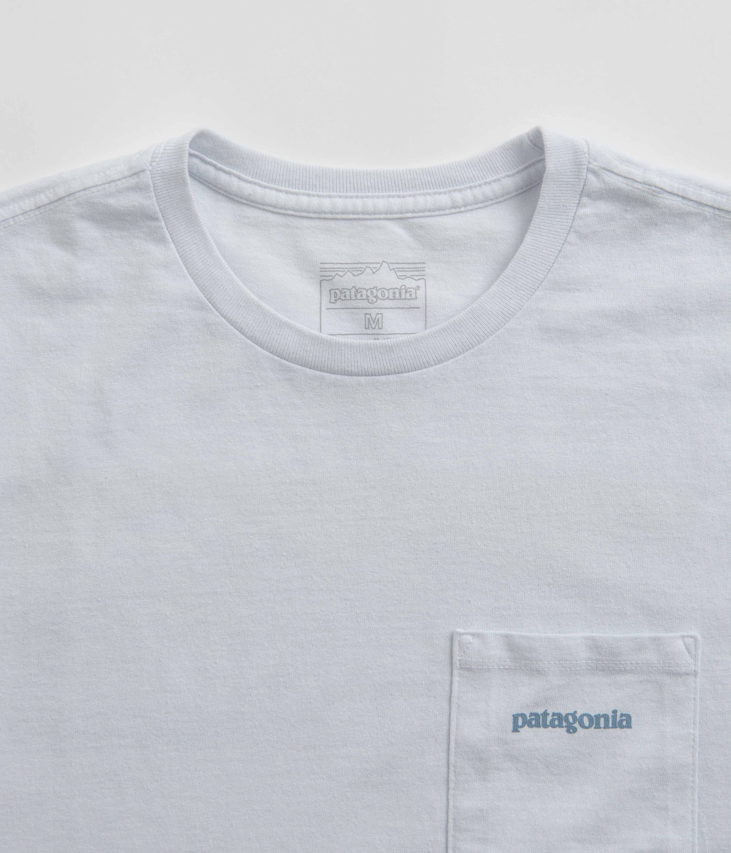 Patagonia Boardshort Logo Pocket Responsibili-Tee T-Shirt - White Cool Comfort