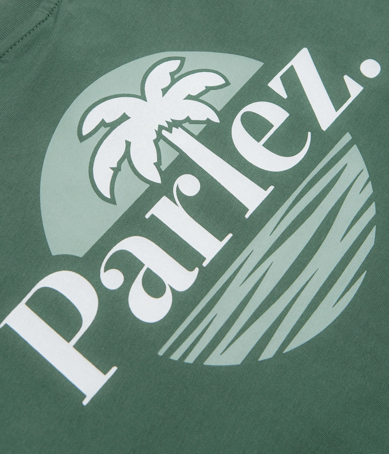 Parlez Boca T-Shirt - Kelp Green Sports Outfit