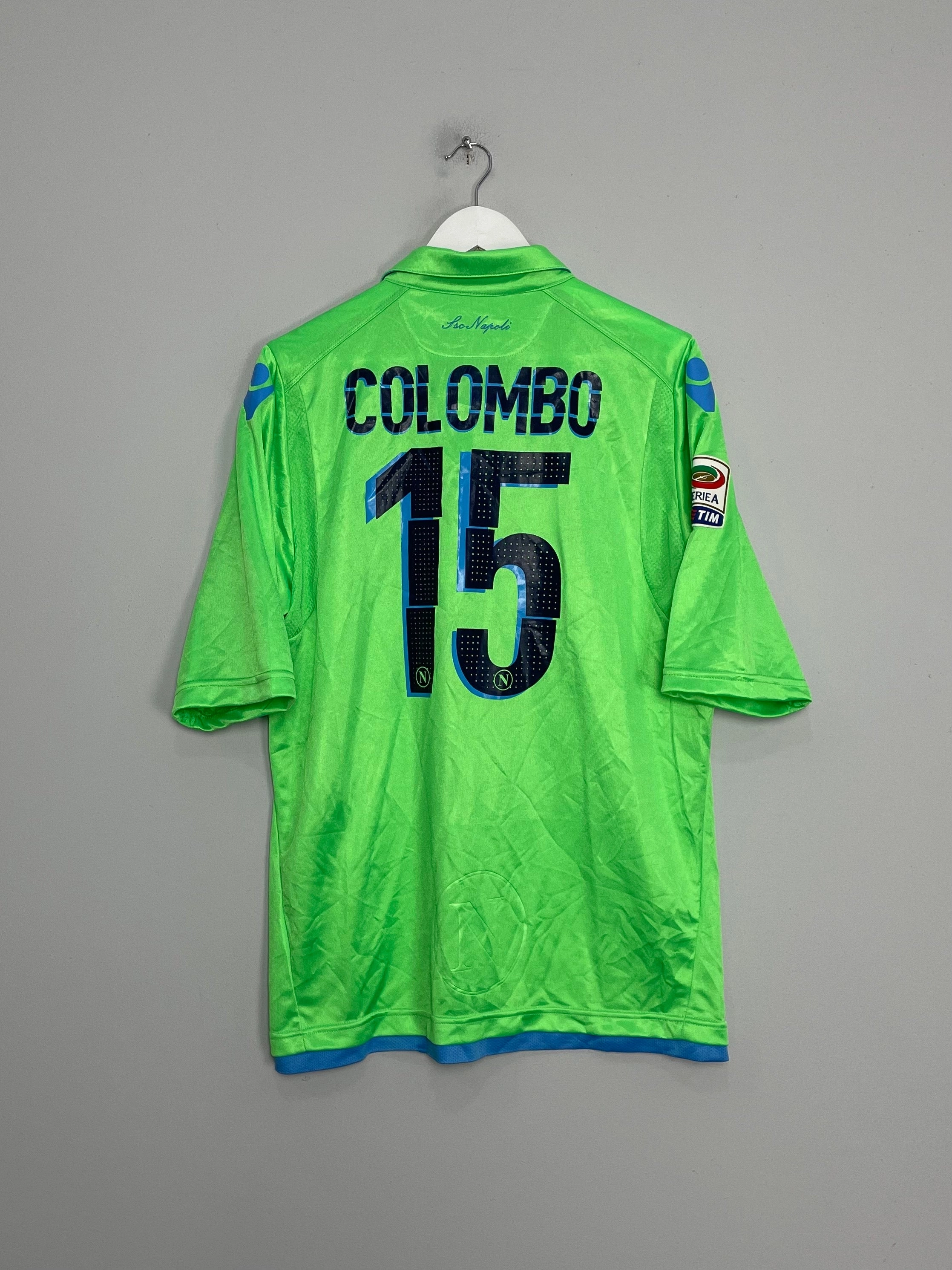 Easy Motion Functional Fit 2014/15 NAPOLI COLOMBO #15 *MATCH ISSUE* GK SHIRT (XL) MACRON