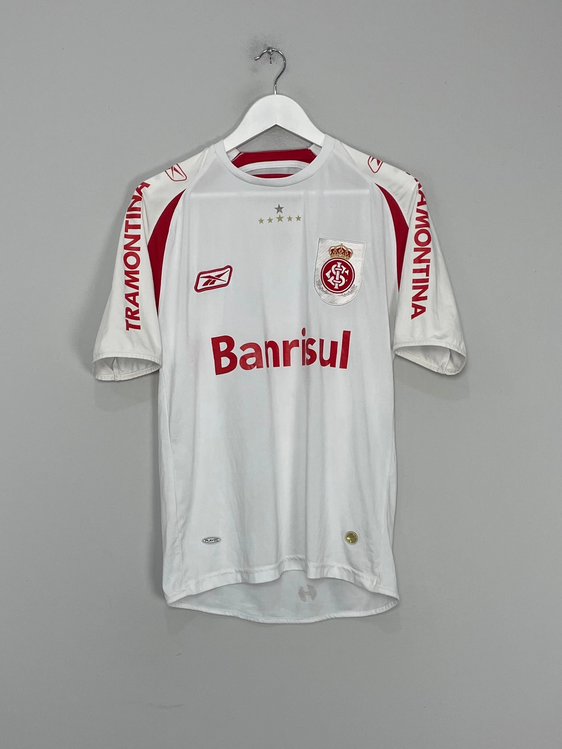 2007/08 INTERNACIONAL #5 HOME SHIRT (M) REEBOK Athletic Form Moisture Management Technology
