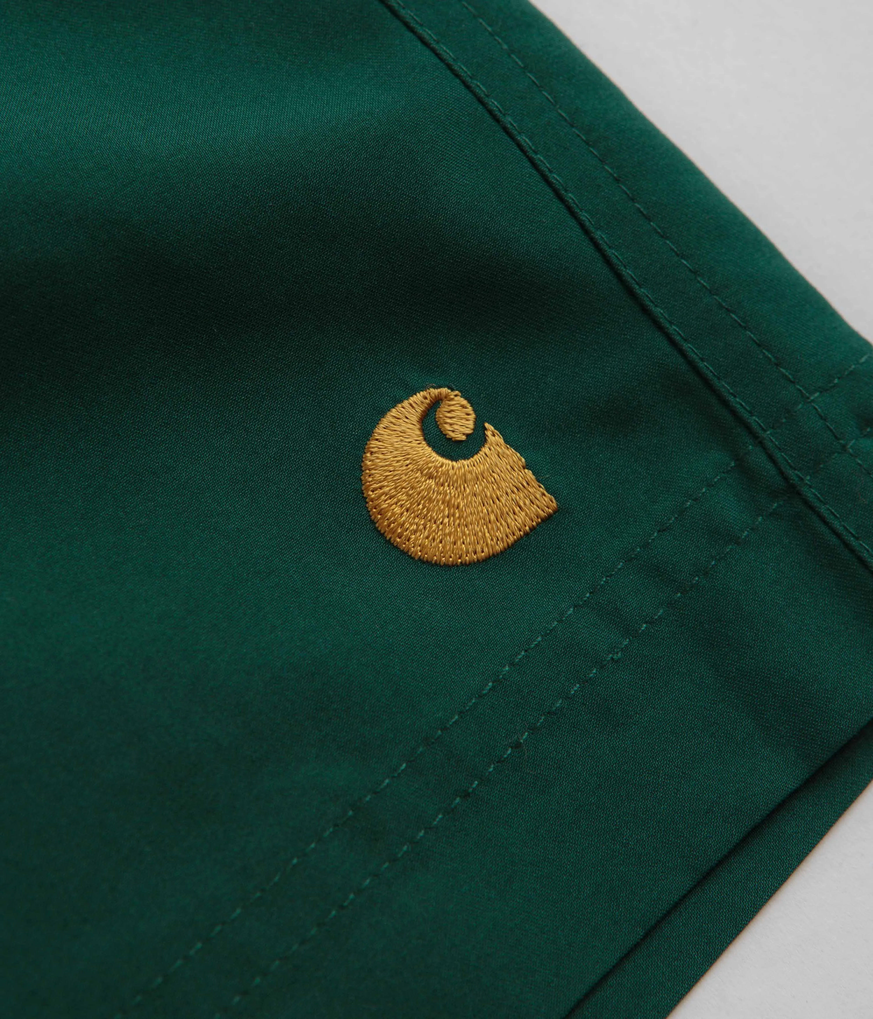 Sporty Edge Carhartt Chase Swim Trunks - Chervil / Gold