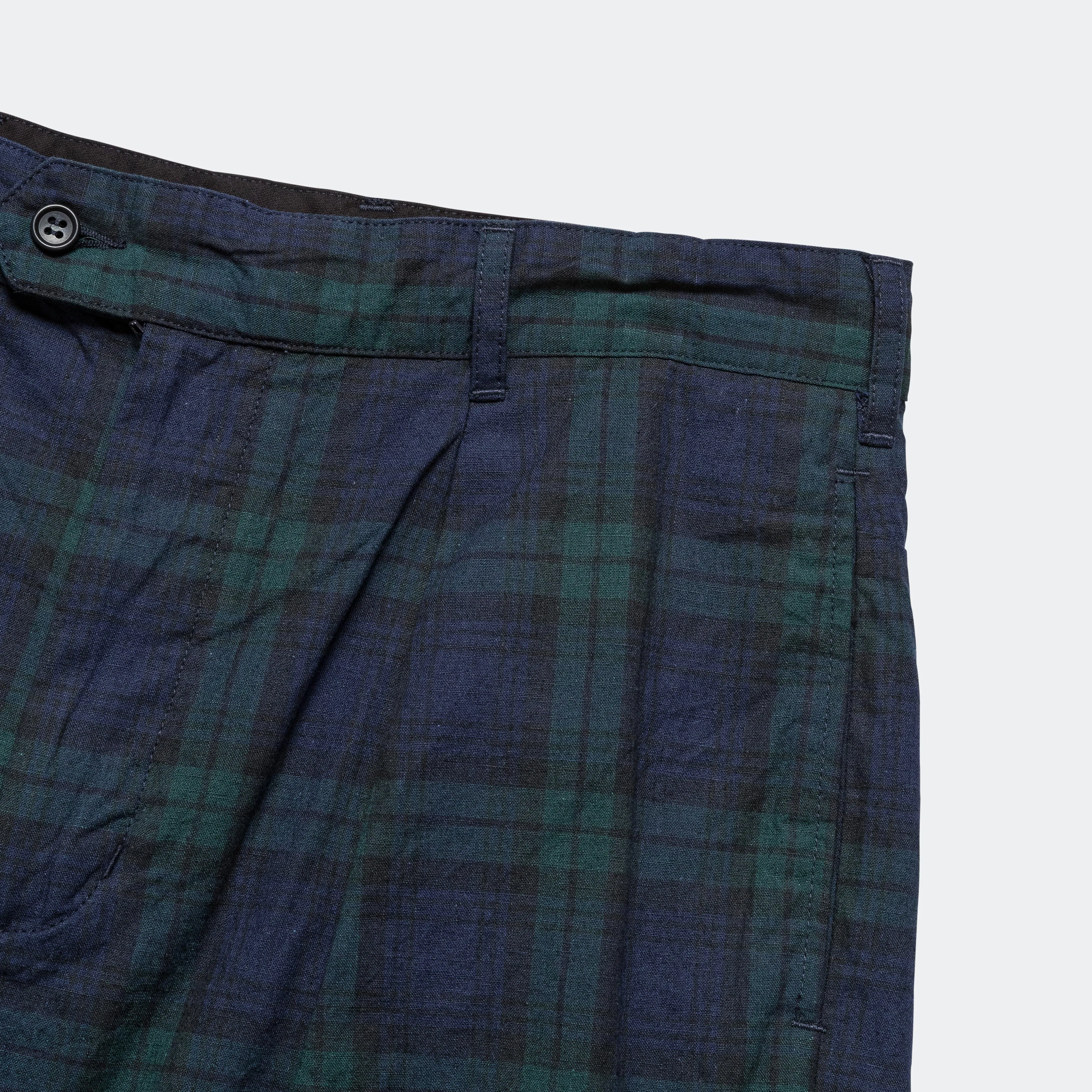 Sunset Short - Blackwatch Cotton Linen Durable Material