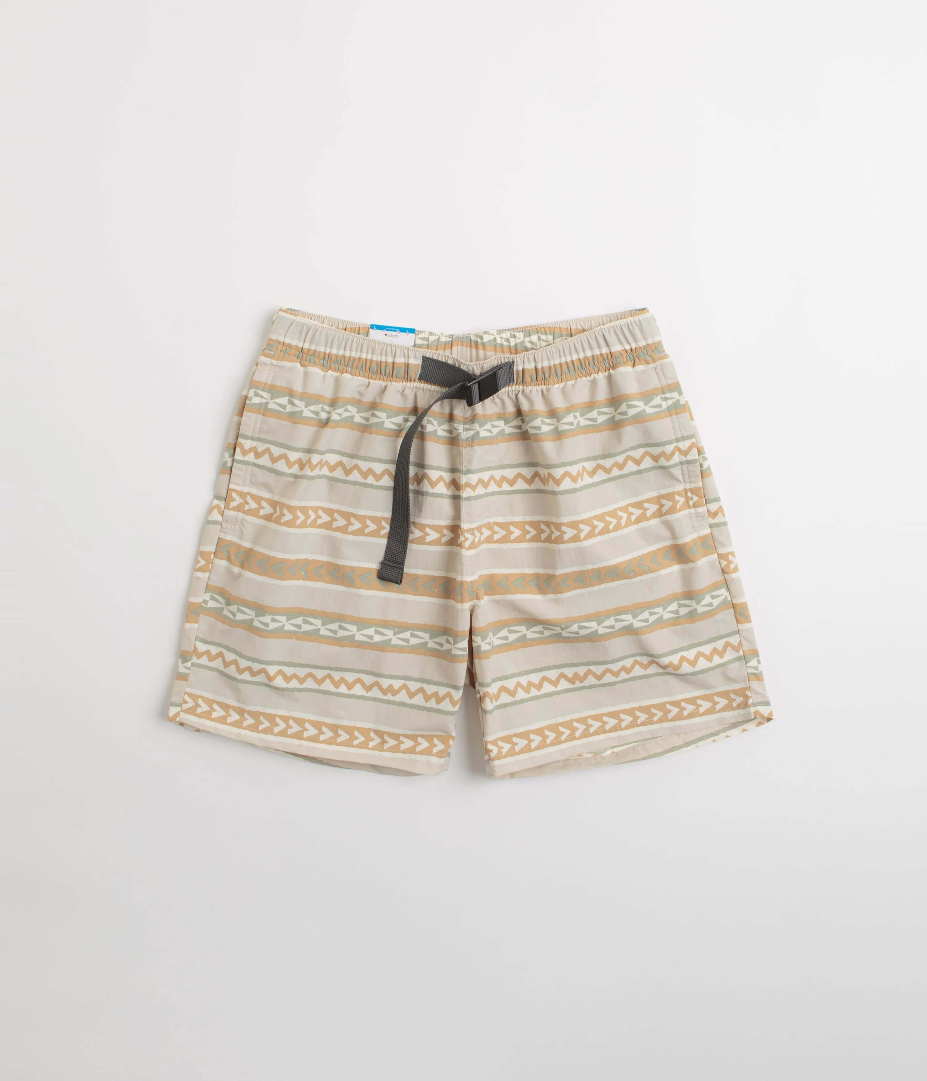 Stretchable Light Reflective Trim Columbia Mountaindale River Shorts - Dark Stone Bleach Blanket