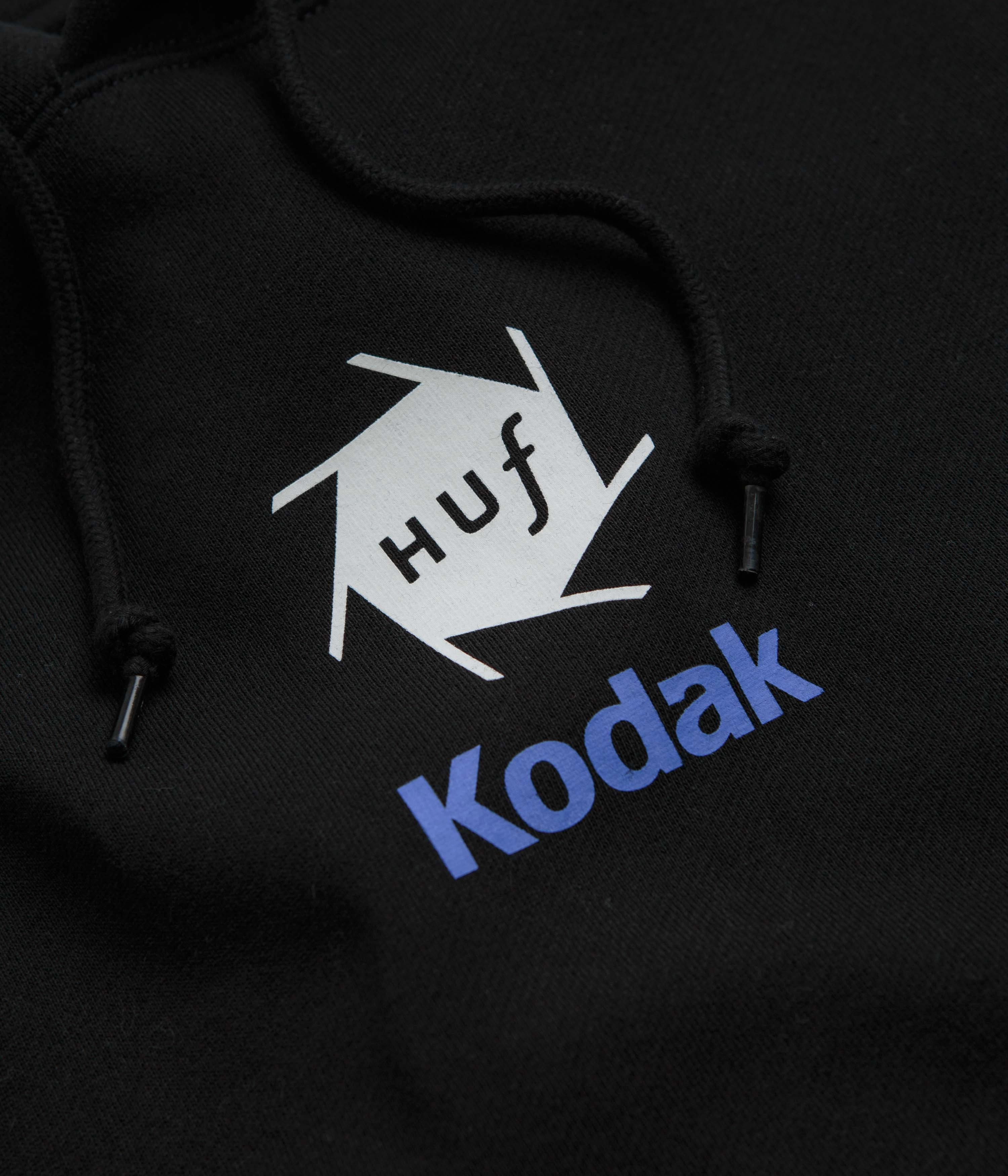 HUF x Kodak Invention Hoodie - Black Vegan Leather windproof