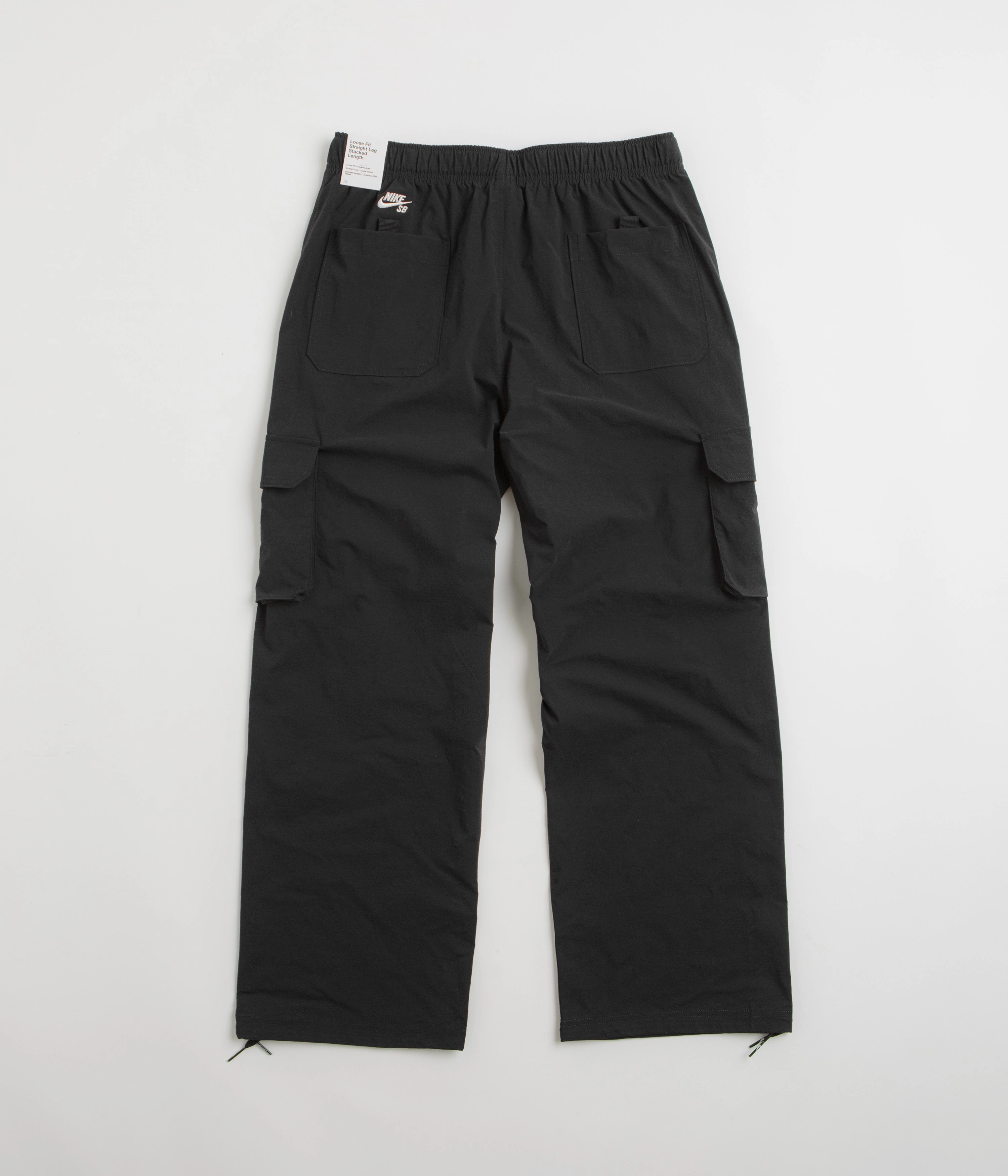 Nike SB Kearny Cargo Pants - Black / Black / White Timeless Comfort Fit