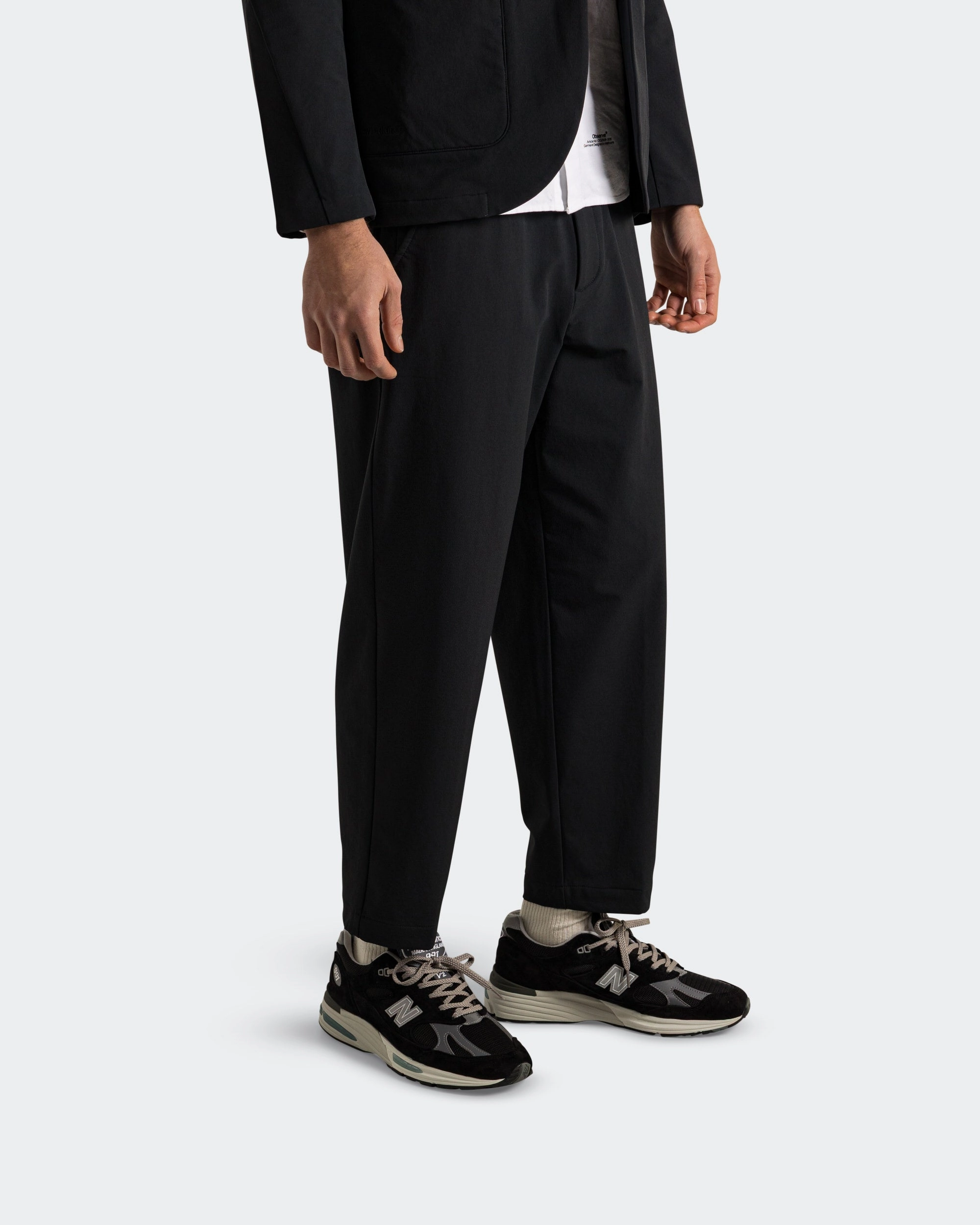 Tapered Pant - Black High-rise waist Everyday Layer