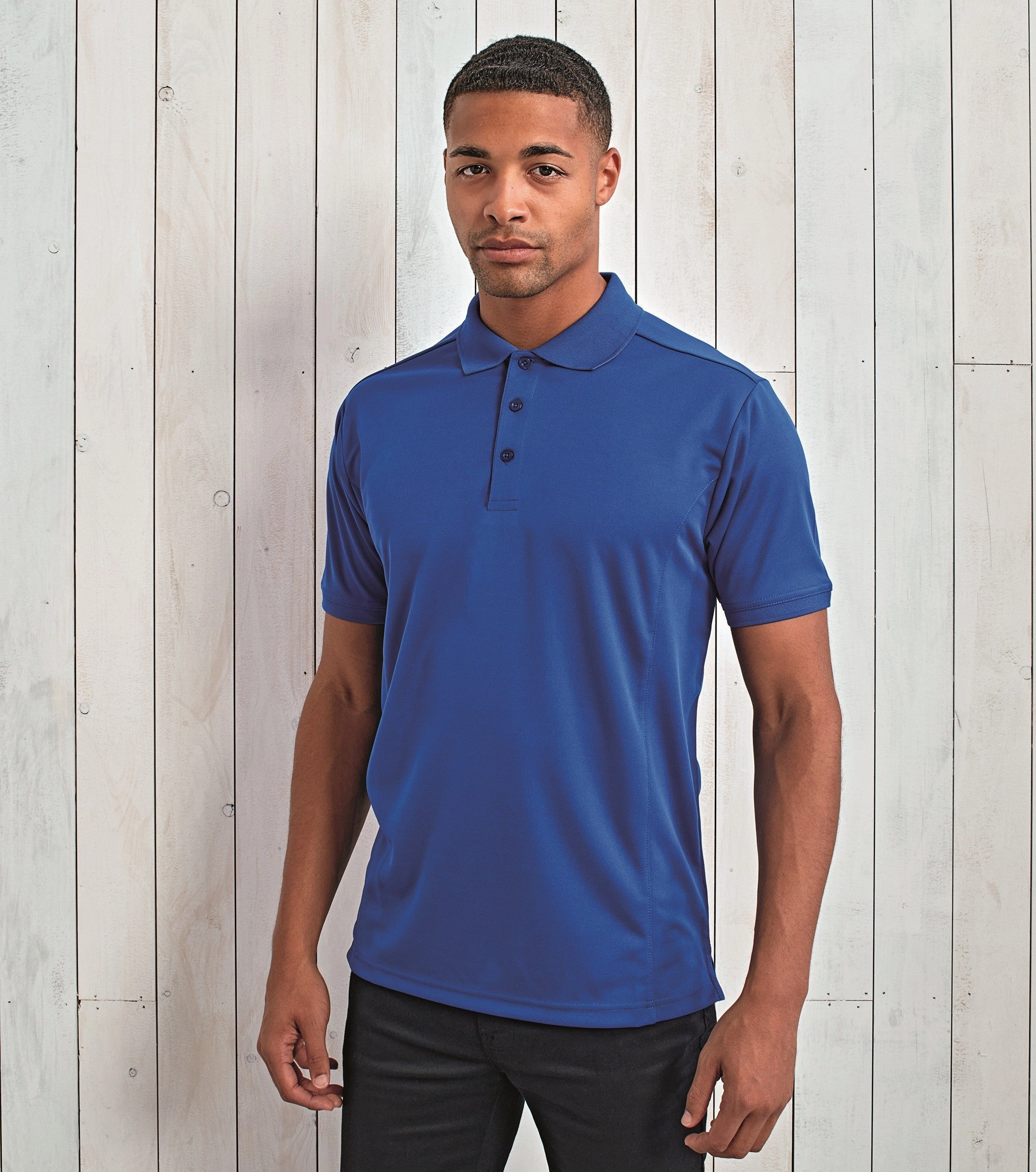 Coolchecker Pique Polo | BLACK Timeless Fit SnagResistant Weave