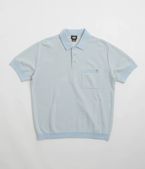 Dickies Rocky Knit Short Sleeve Polo Shirt - Whitecap Grey Non Restrictive Armhole
