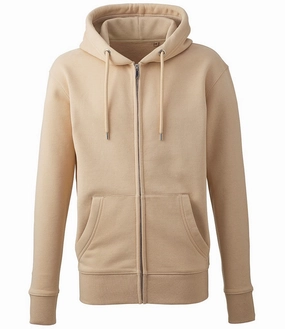 Unisex Organic Full-Zip Hoodie | DESERT SAND Street Smart Winter Day
