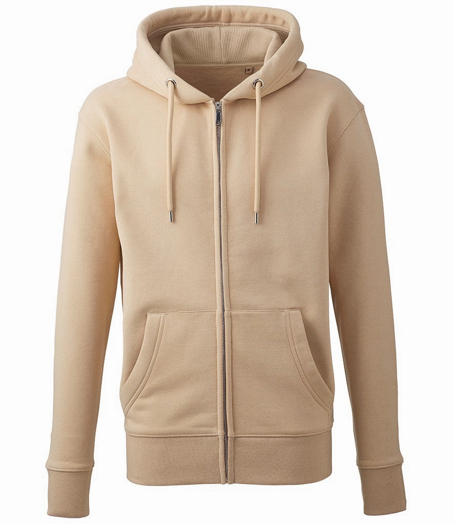 Unisex Organic Full-Zip Hoodie | DESERT SAND Street Smart Winter Day