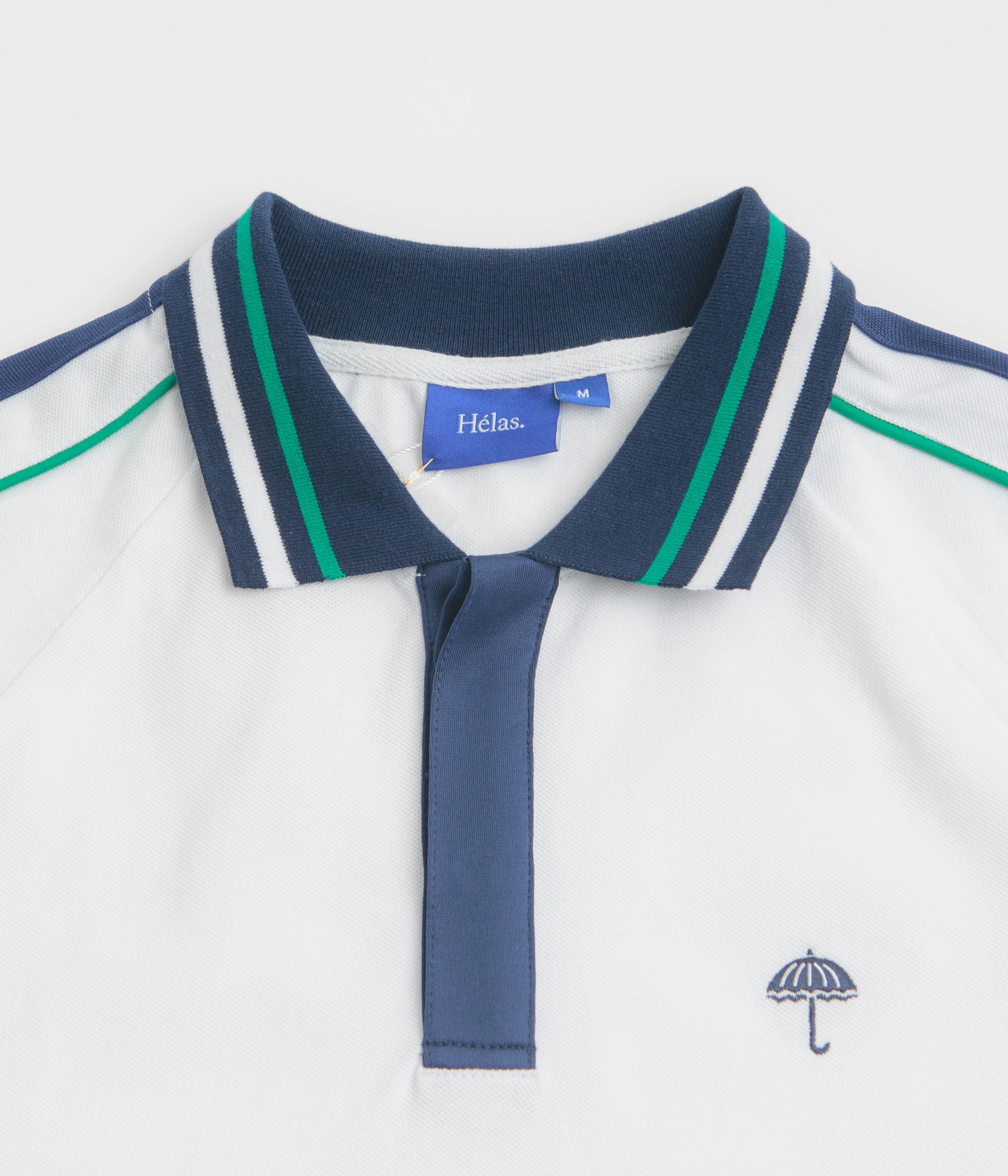 Quick Release Cuffs Helas Tennis Polo Shirt - White