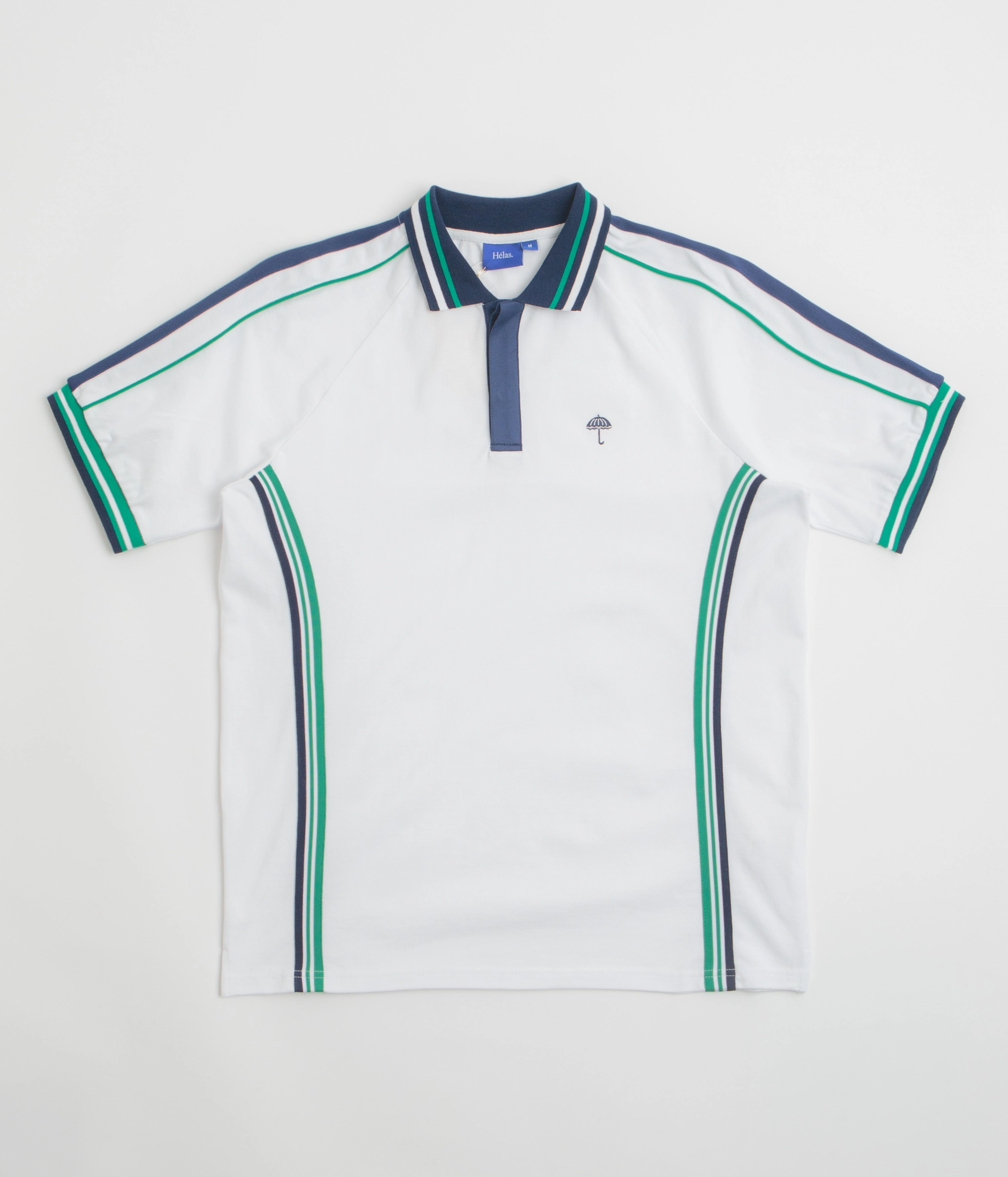 Organic Cotton Helas Tennis Polo Shirt - White