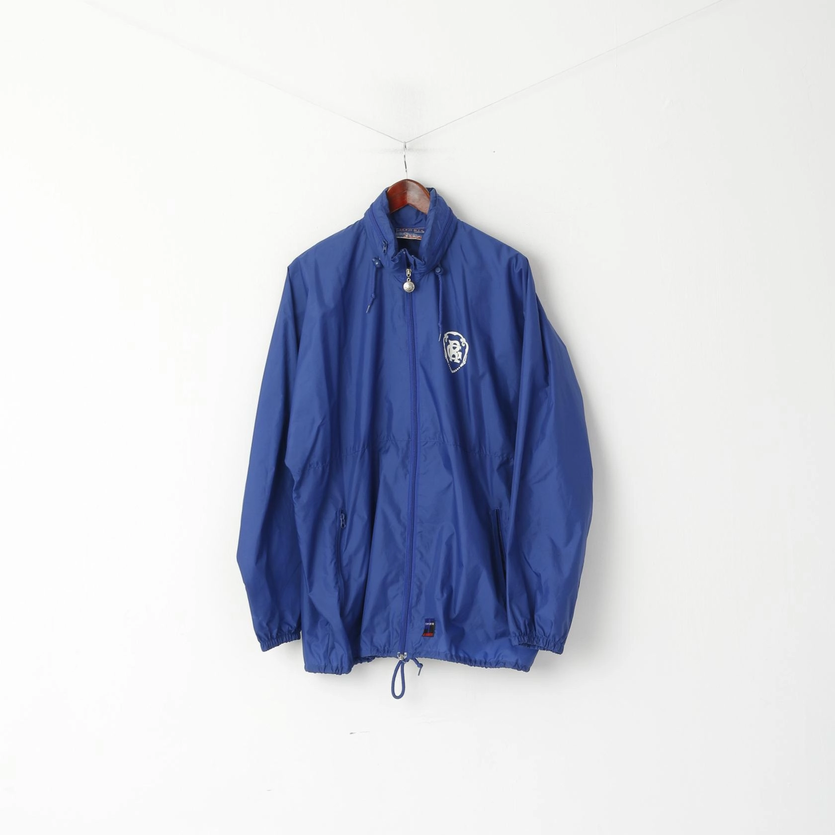 Sleek Outerwear Versatile Shell Jeantex Team Wear Men L Jacket Navy Nylon Waterproof Roskilde Hidden Hood Top