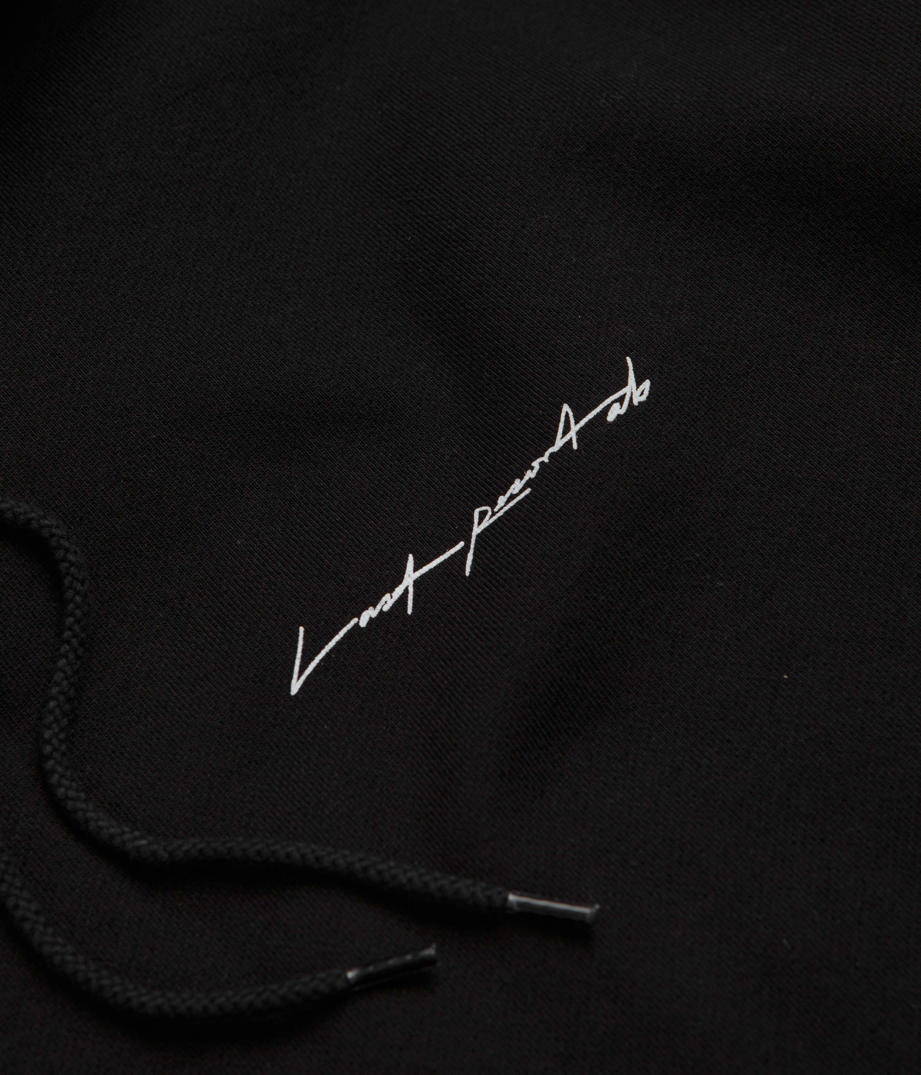 Cozy Inner Layer upcycled design Last Resort AB Menories Hoodie - Black / White