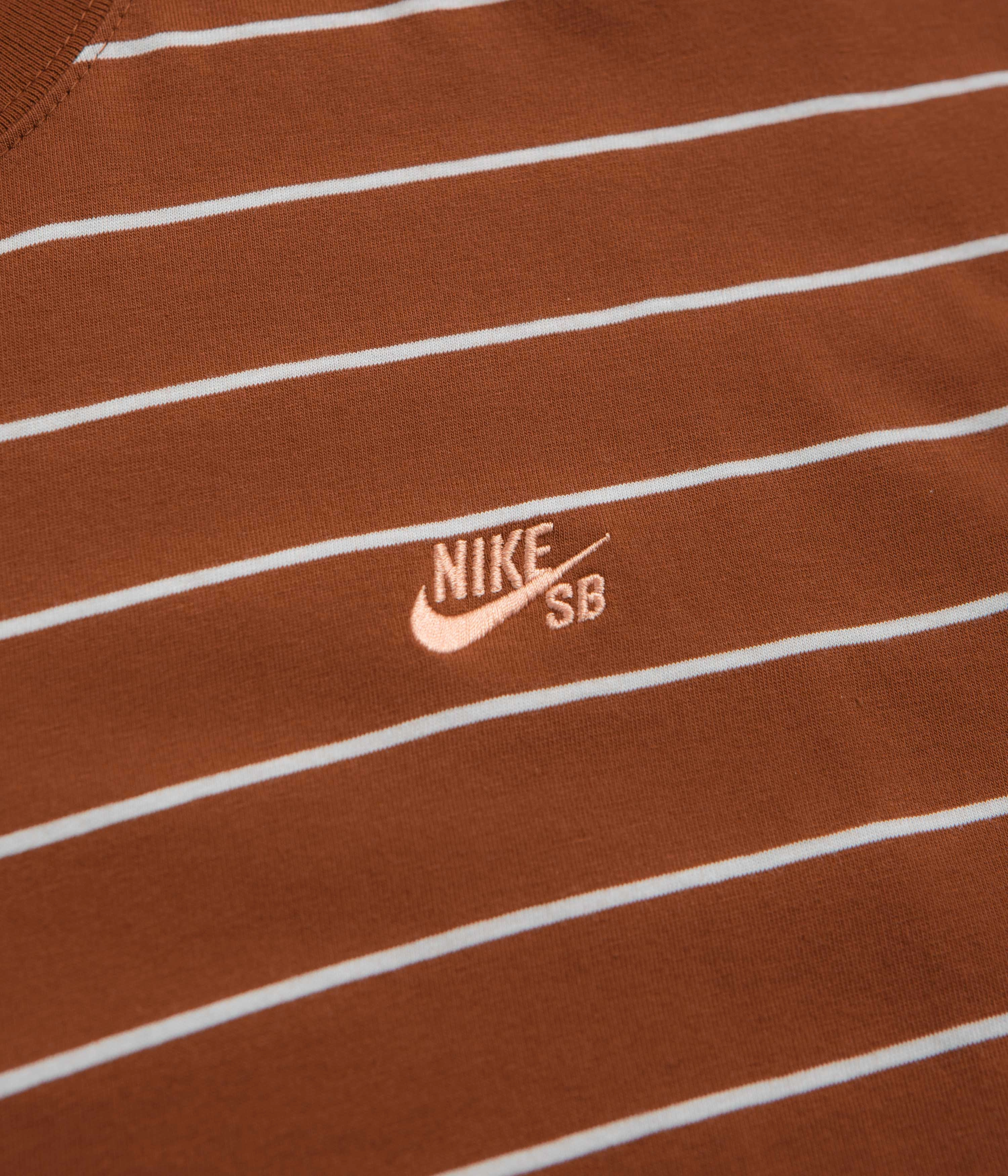Nike SB Stripe T-Shirt - Cinnamon Contrast Inner Binding
