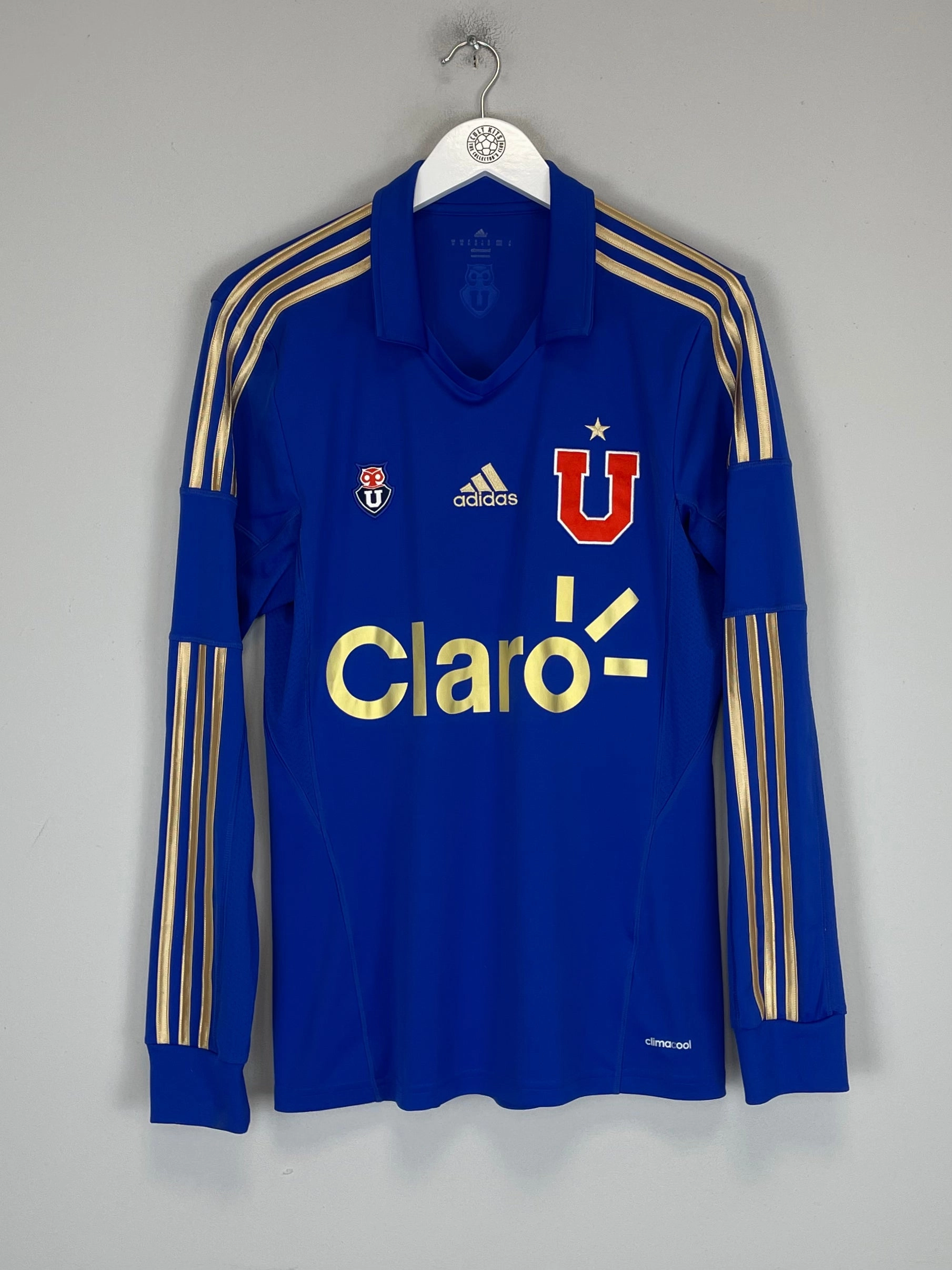 2013/14 UNIVERSIDAD DE CHILE L/S HOME SHIRT (M) ADIDAS Cross Fiber Engineering Odor Control Treatment