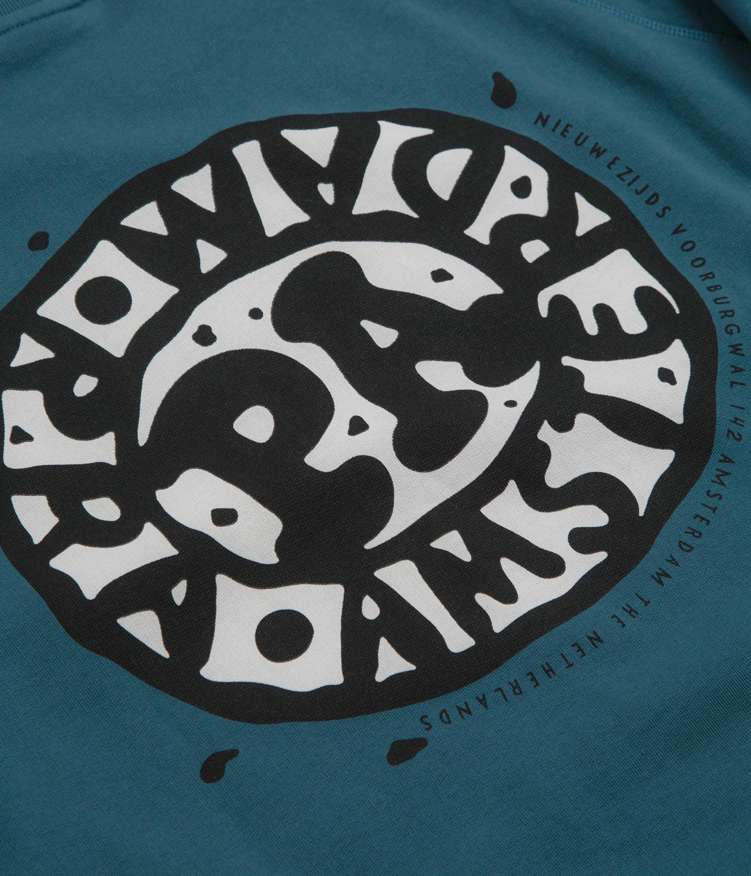 Cold Layer product concert wear energy by Parra Amsterdammed Crewneck Sweatshirt - Washed Blue