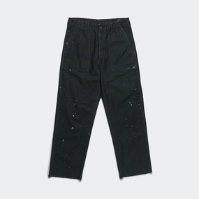 Quick Release Buckle Modern Relaxed US Army Fatigue Pants x UP THERE (Regular Fit) - Black Stone Wash