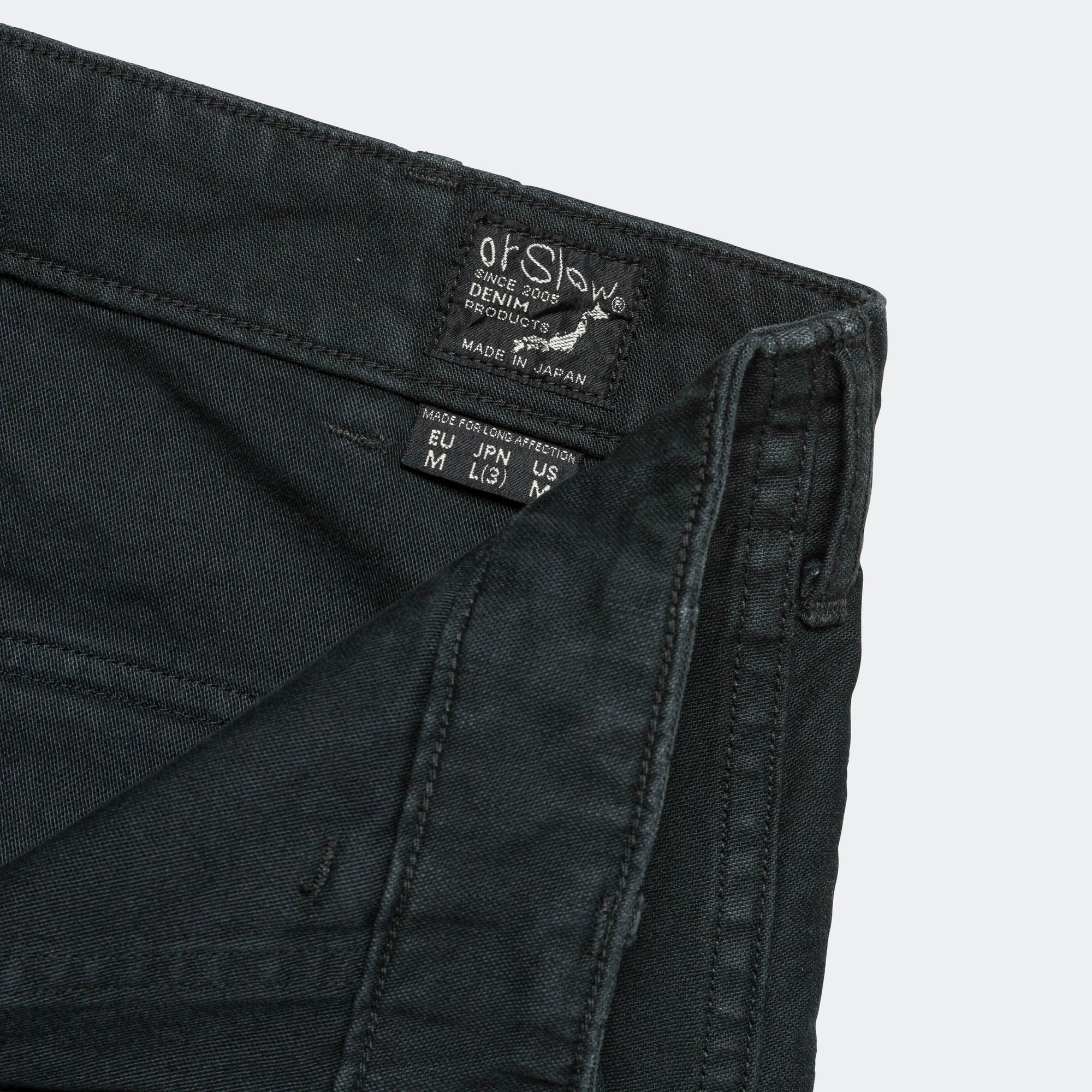 Eco Friendly Material US Army Fatigue Pants x UP THERE (Regular Fit) - Black Stone Wash