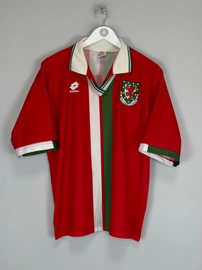Cool Weather 1996/98 WALES HOME SHIRT (L) LOTTO
