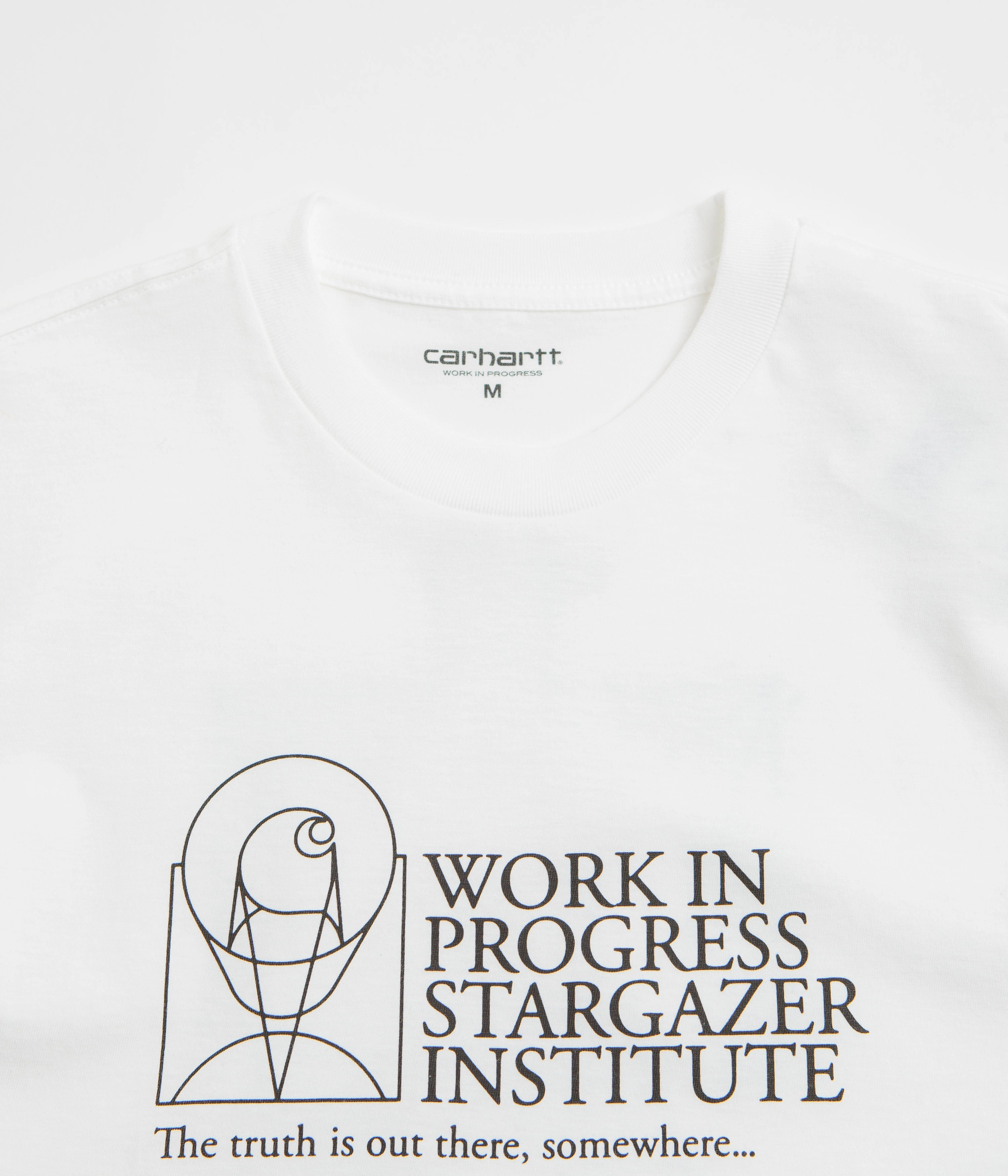 Carhartt Stargazer T-Shirt - White / Black Crew Neck Design