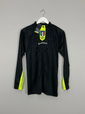 Heat Ready Reinforced Hem Durability 2009/11 ITALY FIGC REFEREE *BNWT* L/S SHIRT (XS) DIADORA