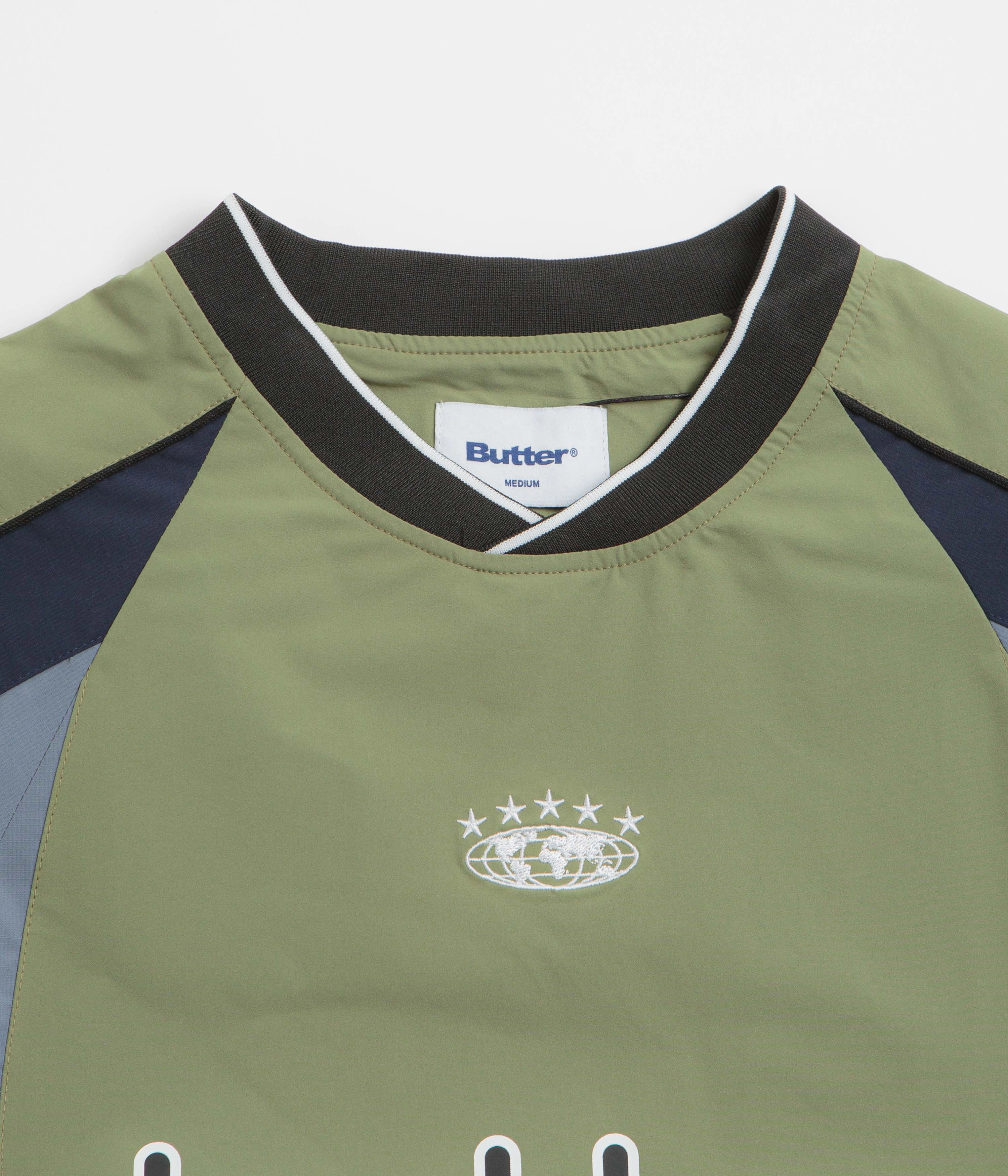 Chill Look goes with shorts Butter Goods Ridge Sport Crewneck Sweatshirt - Sage