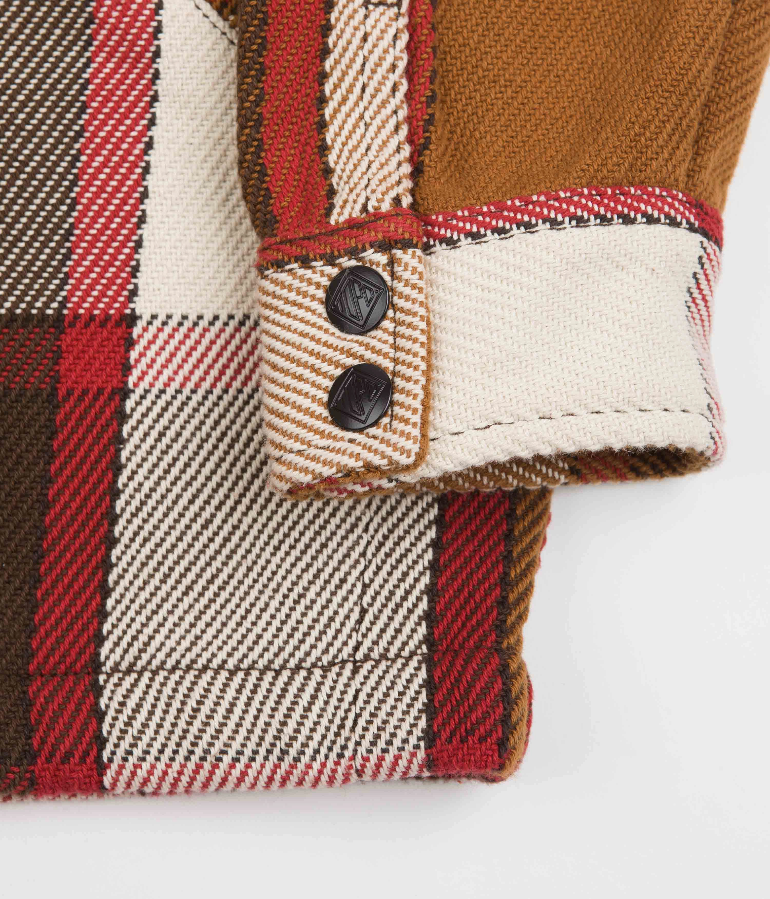 packable Front Pockets Topo Designs Womens Mountain Shirt Jacket - Brown / Natural Plaid