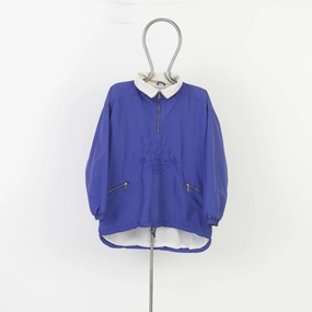 snowboarder Refined Casual Loffler Men XXL Jacket Navy Zip Neck Pockets Oversize Polyamid Drawstring Vintage Top