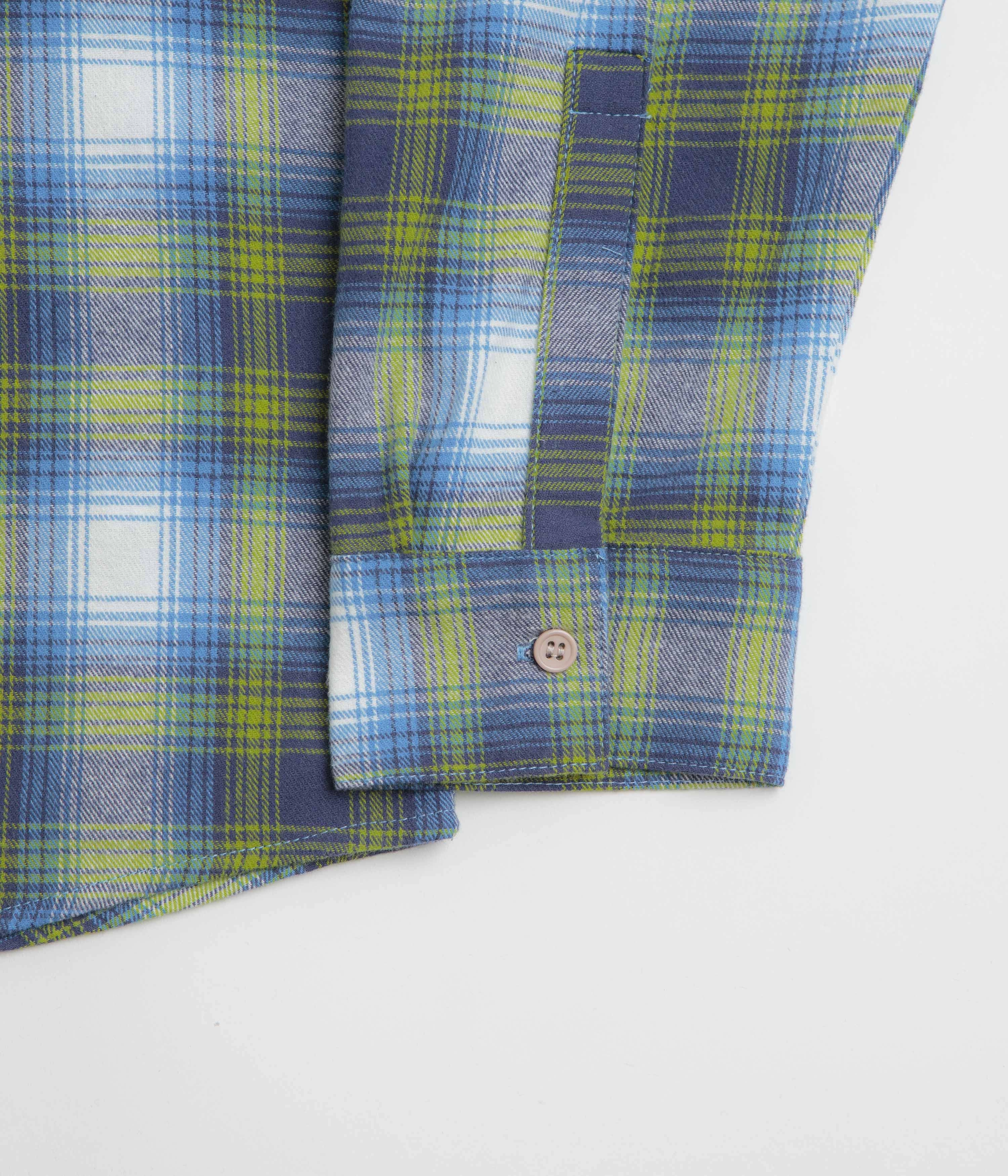 Designer Look Stan Ray Flannel Shirt - Bright Blue Plaid