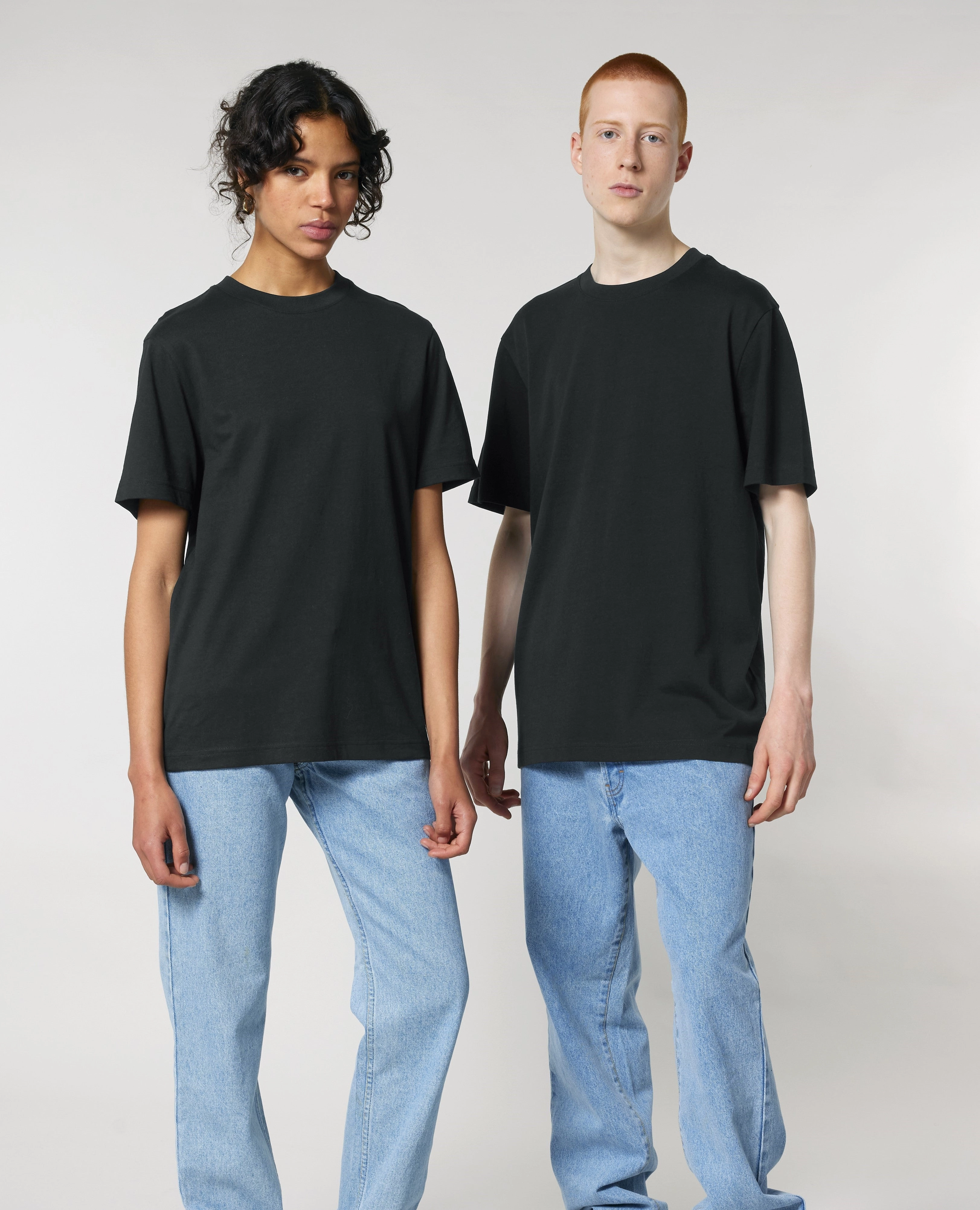 Quick Release Hem Snag Resistant Surface Unisex Sparker 2.0 Heavy T-Shirt | BLACK