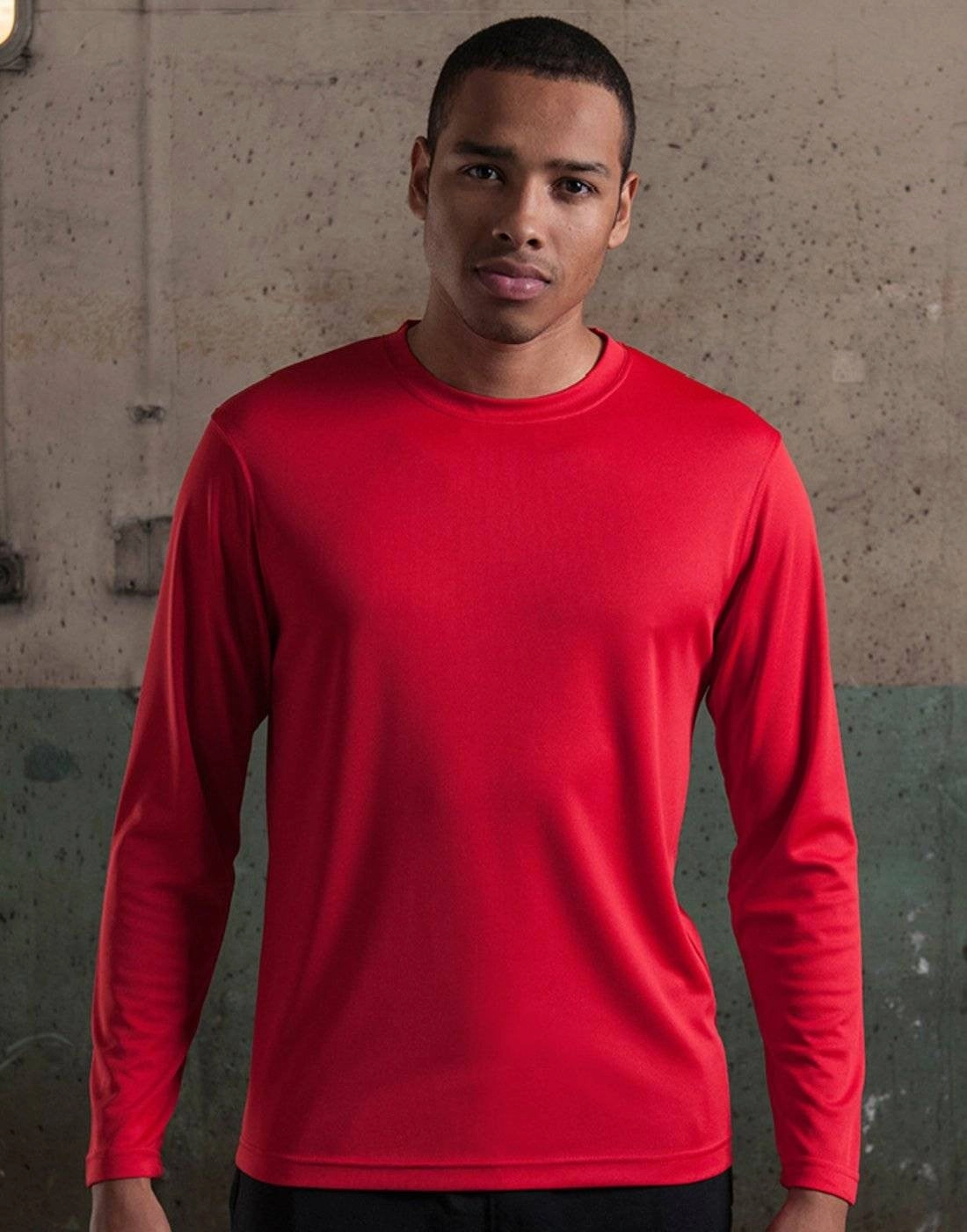 Non Restrictive Fit Comfy Layer Wear Long Sleeve Cool T | ARCTIC WHITE