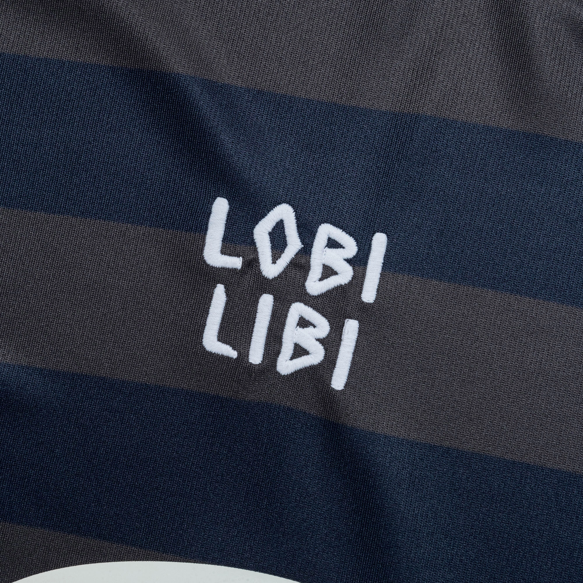 Affordable Luxury Striped LS Football Jersey - Forged Iron