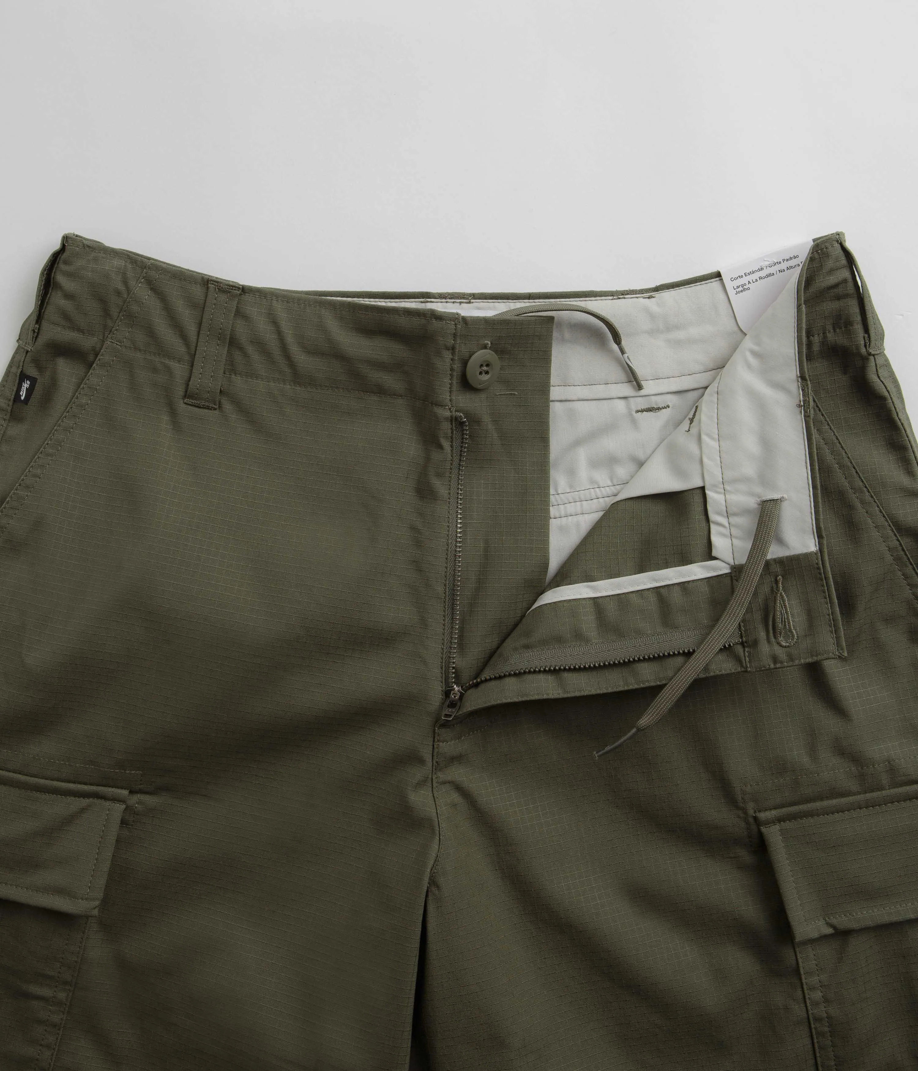 Nike SB Kearny Cargo Shorts - Medium Olive Cargo Pockets
