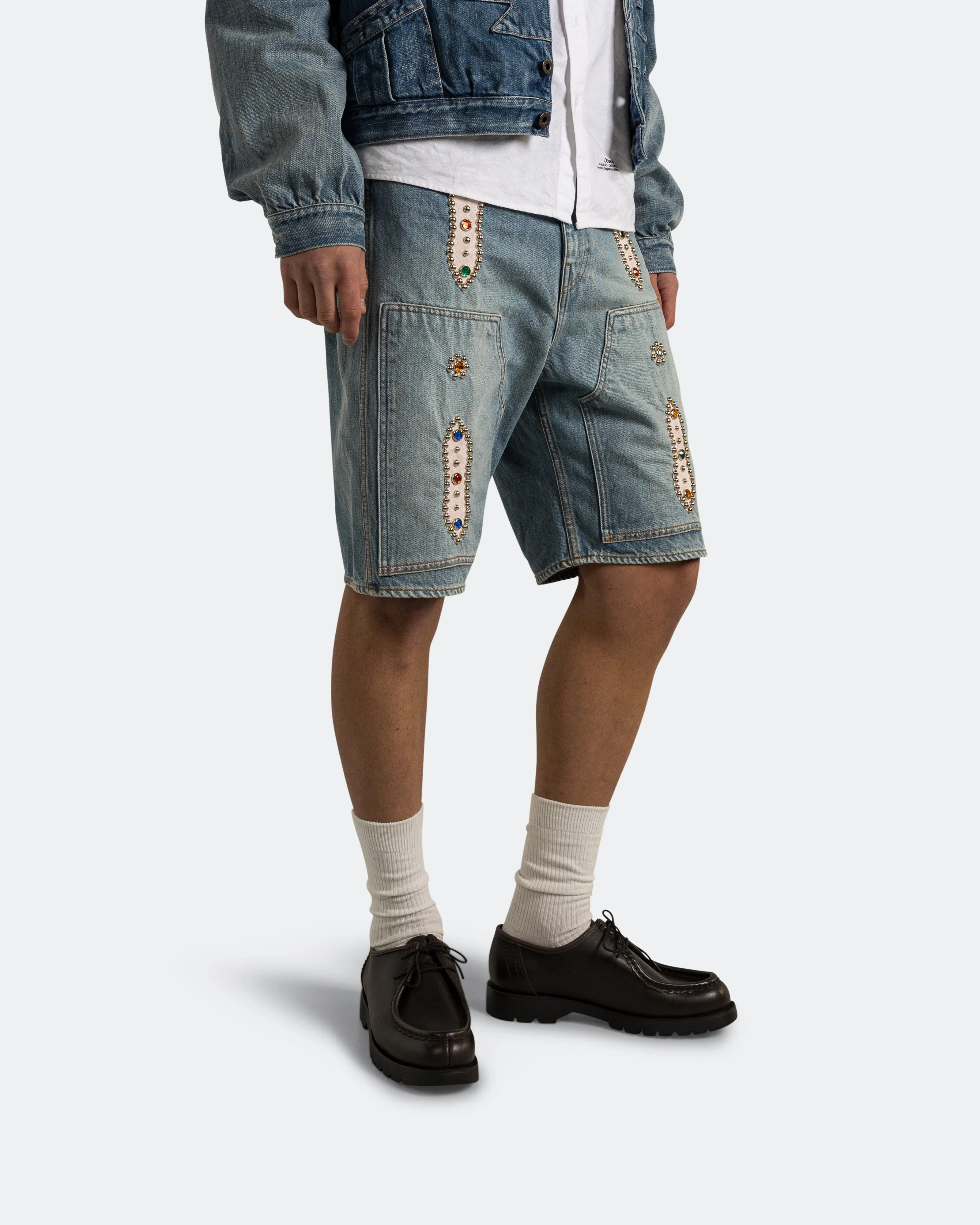 14oz Denim Shorts (STUDS Remake) - PRO Mood Wear Simple Cut