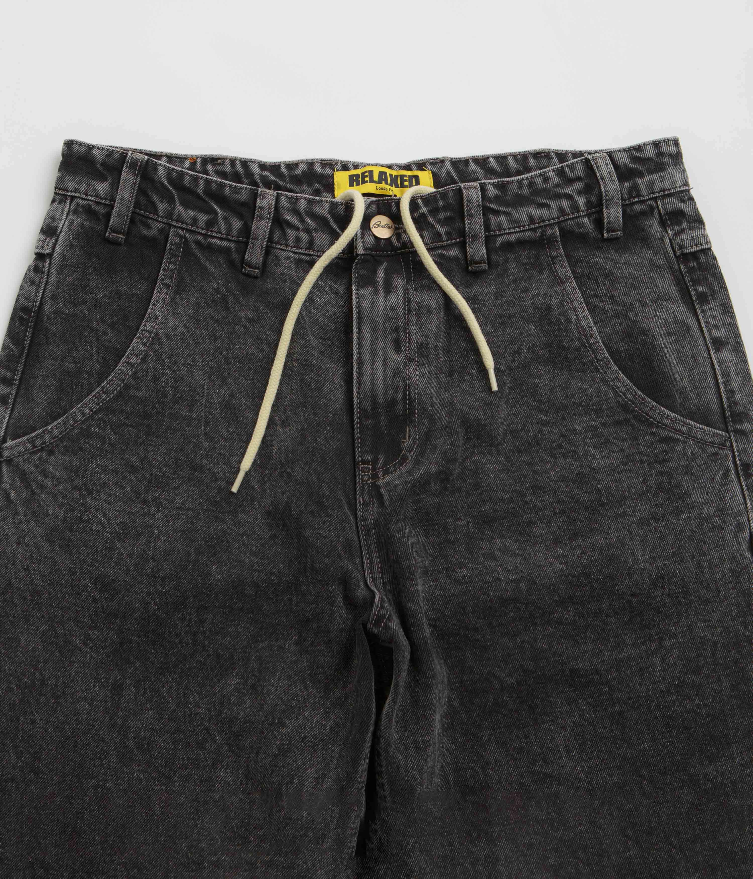 Stretch Road Trip Brunch Outfit Butter Goods Alpine Jeans - Distressed Black