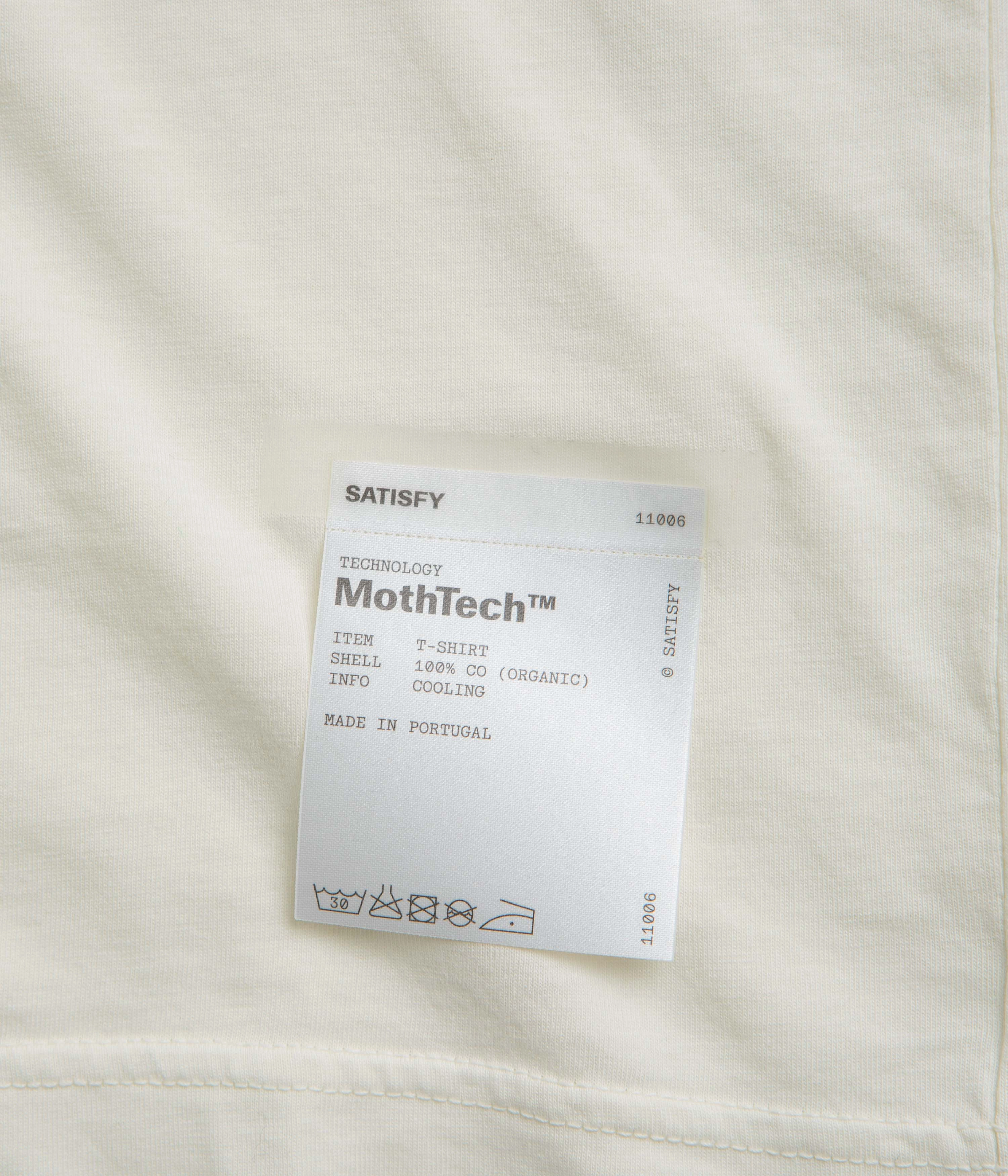 Satisfy MothTech T-Shirt - Off White All-Purpose Wear