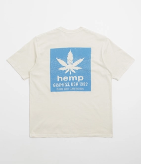 Simple Comfort Wear Travel Friendly Gramicci Hemp T-Shirt - Natural Pigment