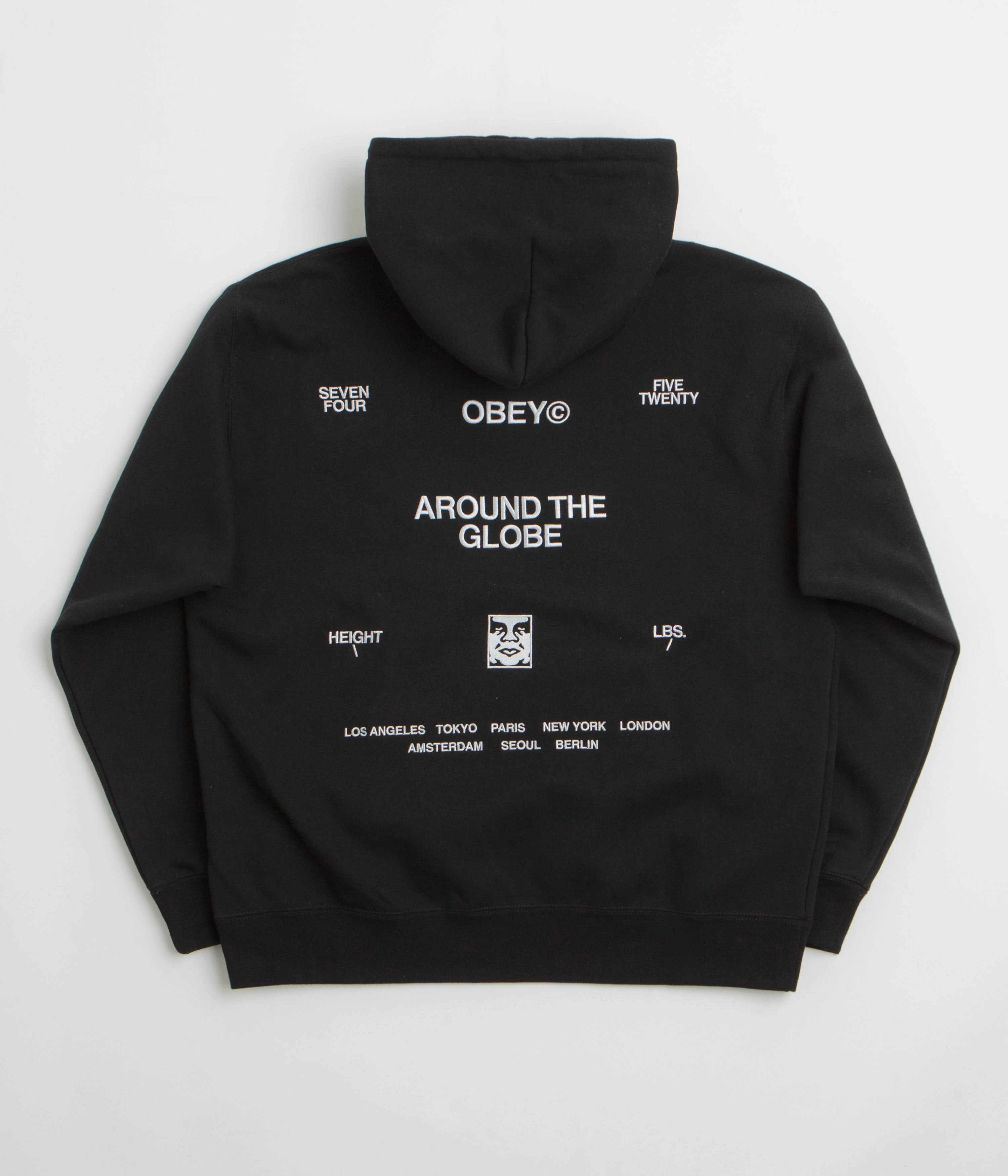 Punk style Viral Item Obey Business Hoodie - Black