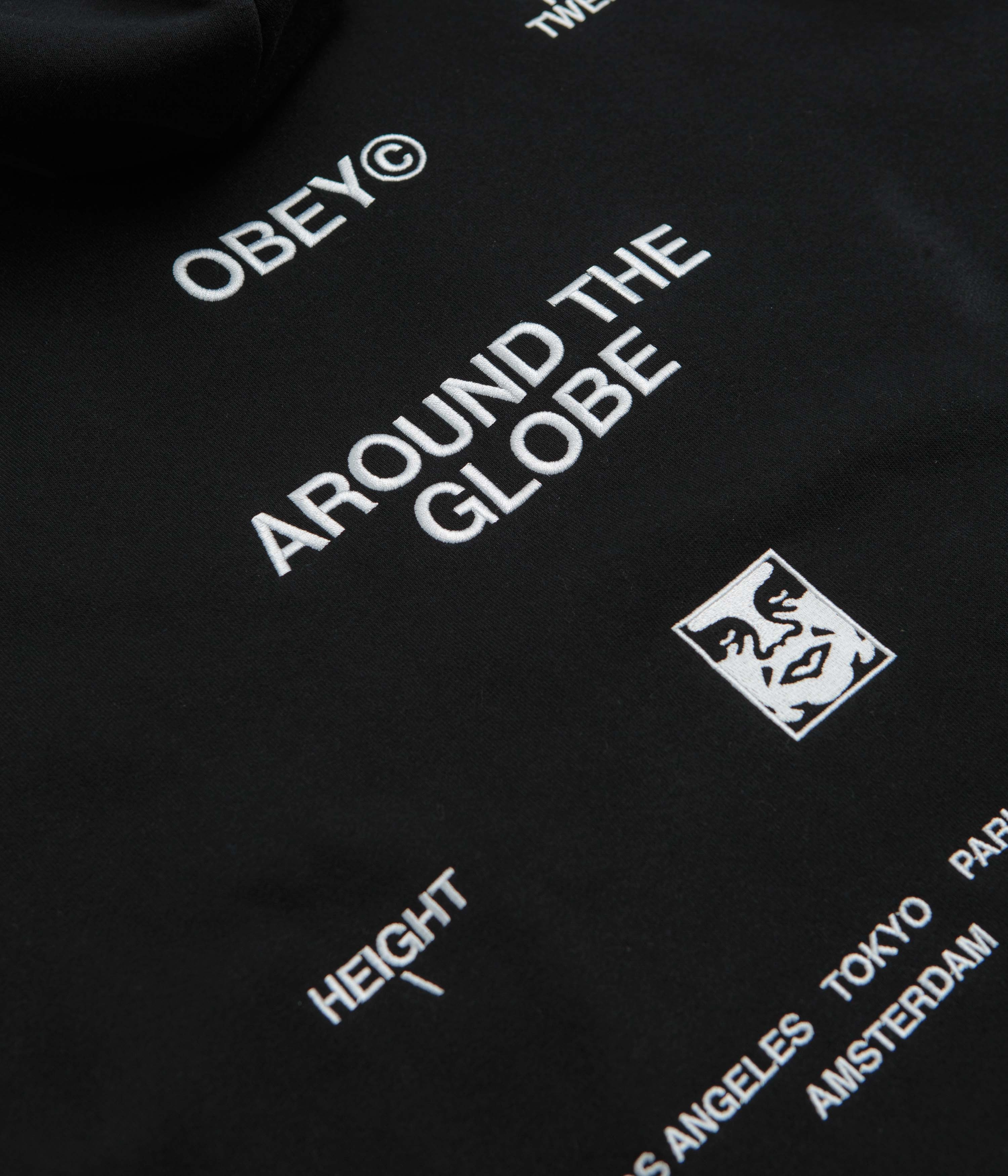 Lightweight Layer Obey Business Hoodie - Black