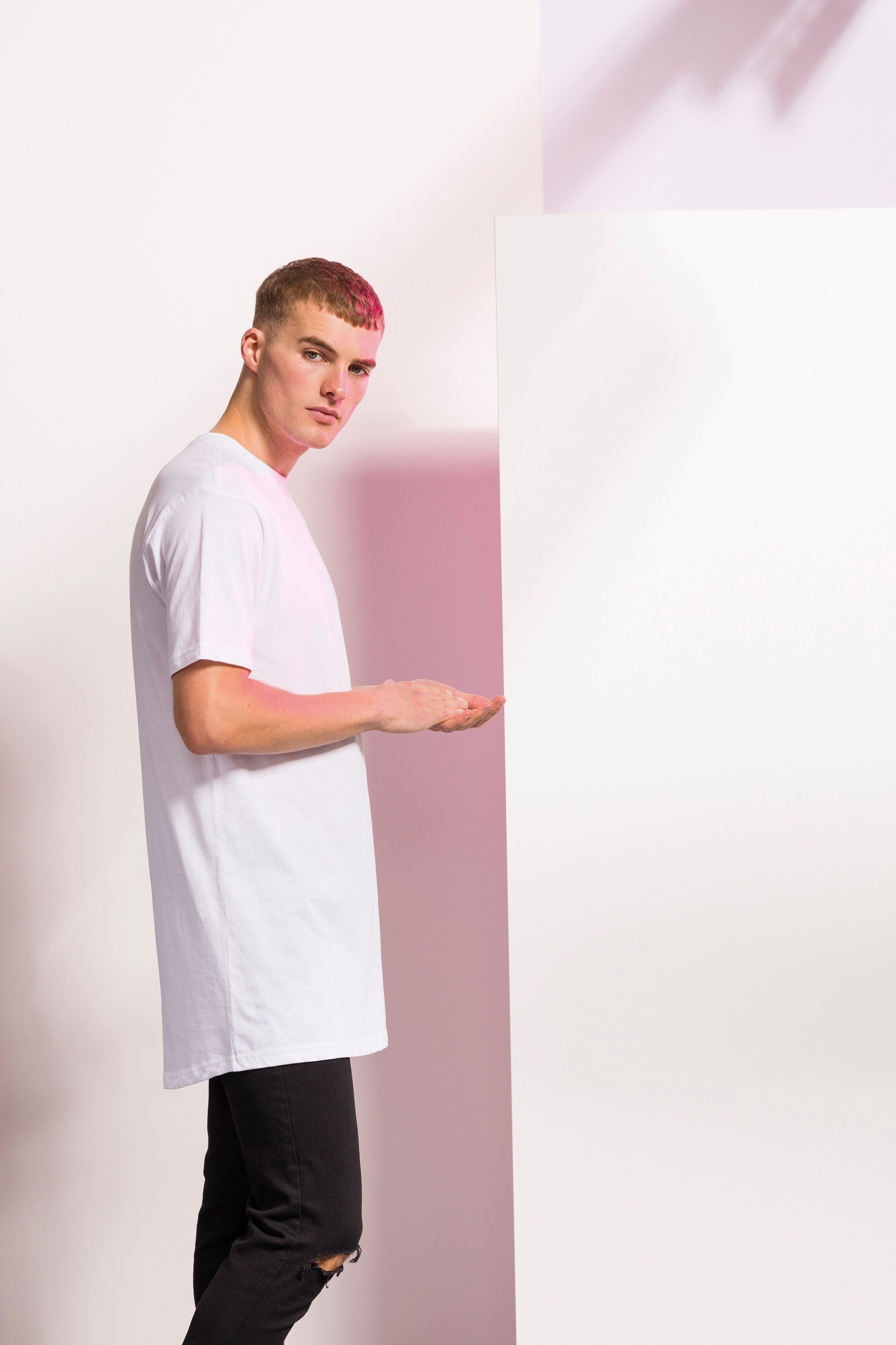 Longline T-Shirt With Dipped Hem | BLACK Fashion and Comfort