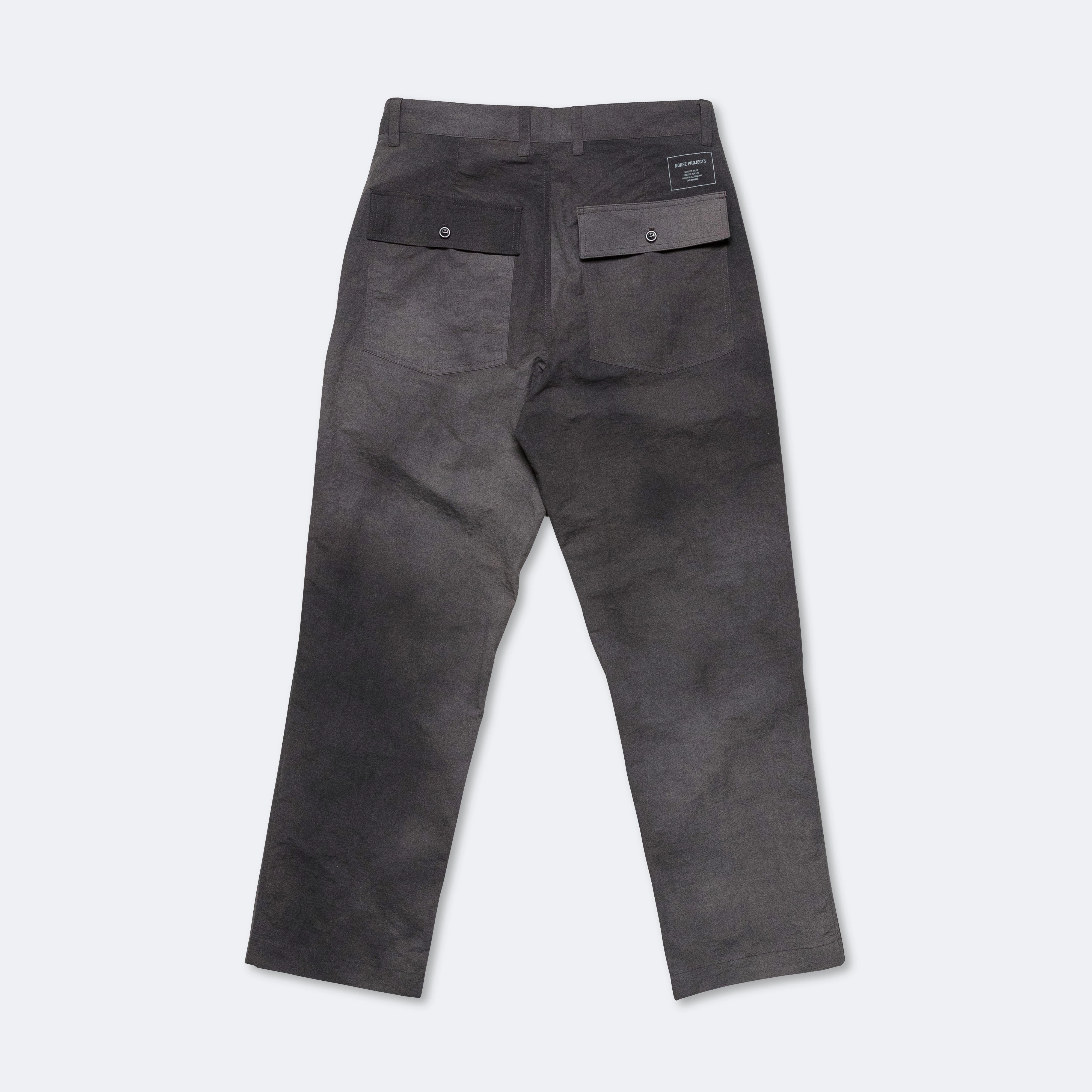 MachineWashable All-Day Wear Lukas Relaxed Wave Dye Trouser - Black