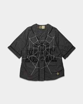Vintage Style Workwear Style Cotton Wool GREAT KOUNTRY Baseball Shirt KOUNTRY DREAM CATCH Remake - Dark Grey